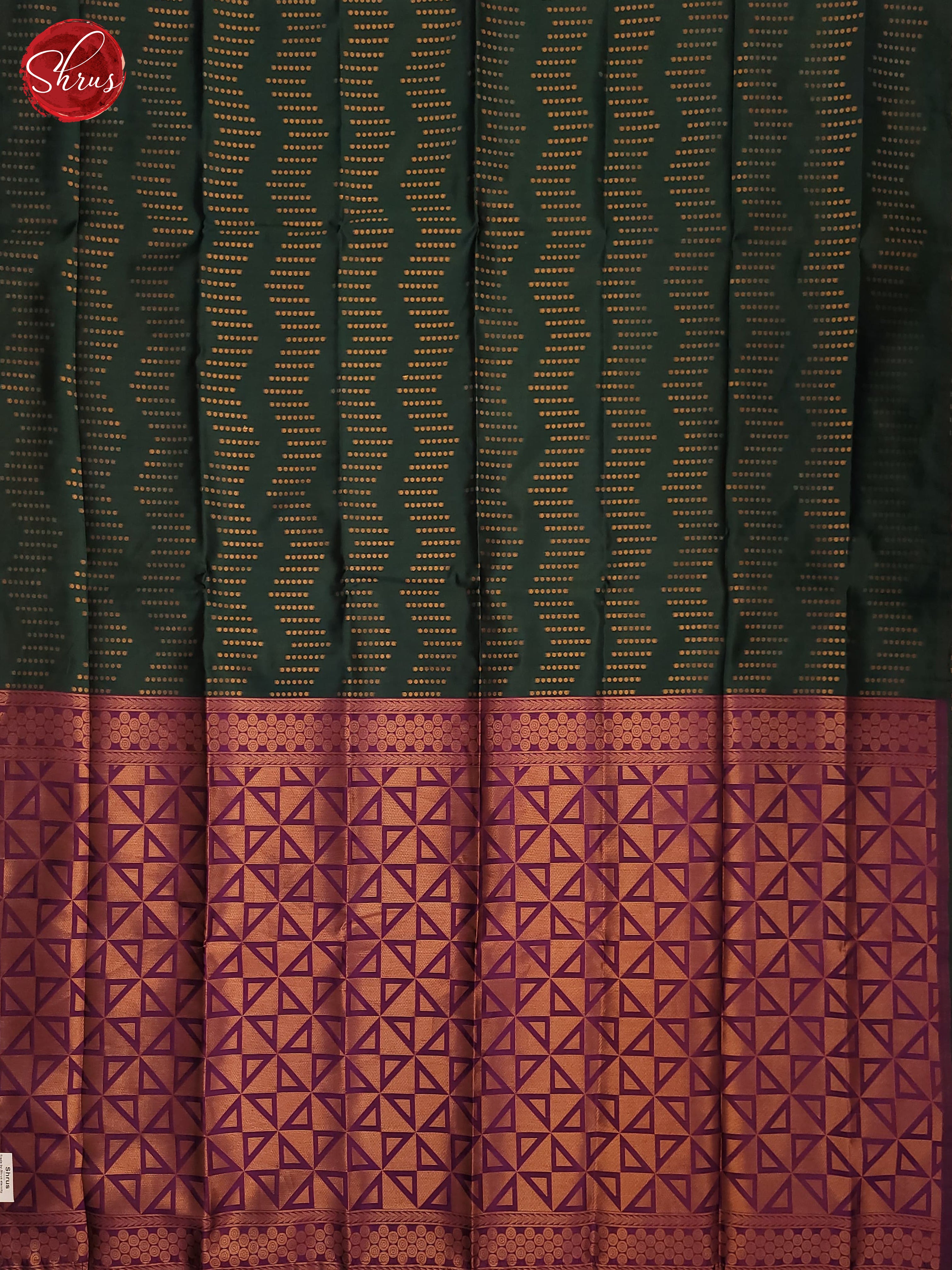 Bottle Green and Vadamali - Semi Soft Silk Saree - Shop on ShrusEternity.com