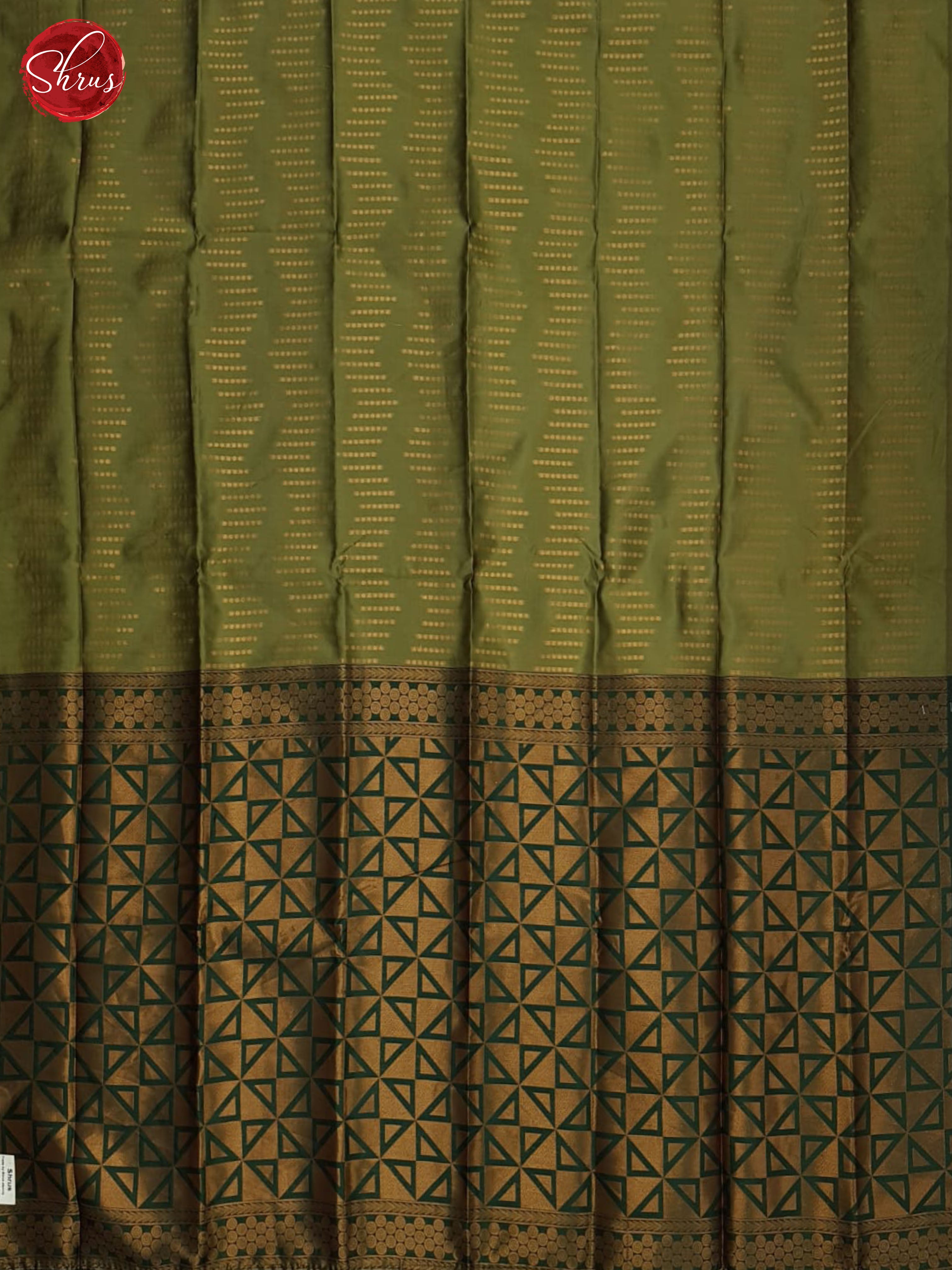 Green and Dark green-Semi soft silk saree - Shop on ShrusEternity.com