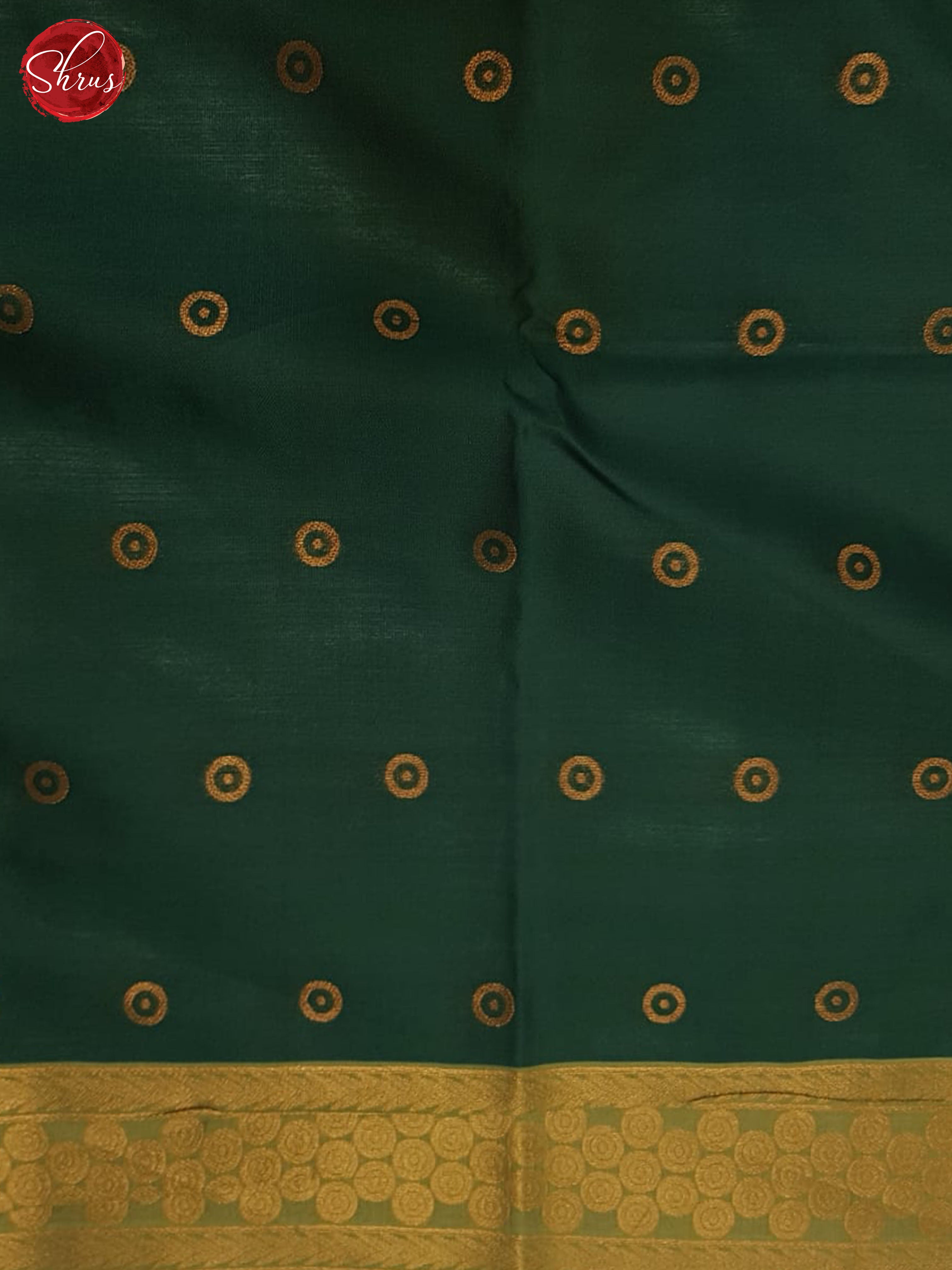 Green and Dark green-Semi soft silk saree - Shop on ShrusEternity.com