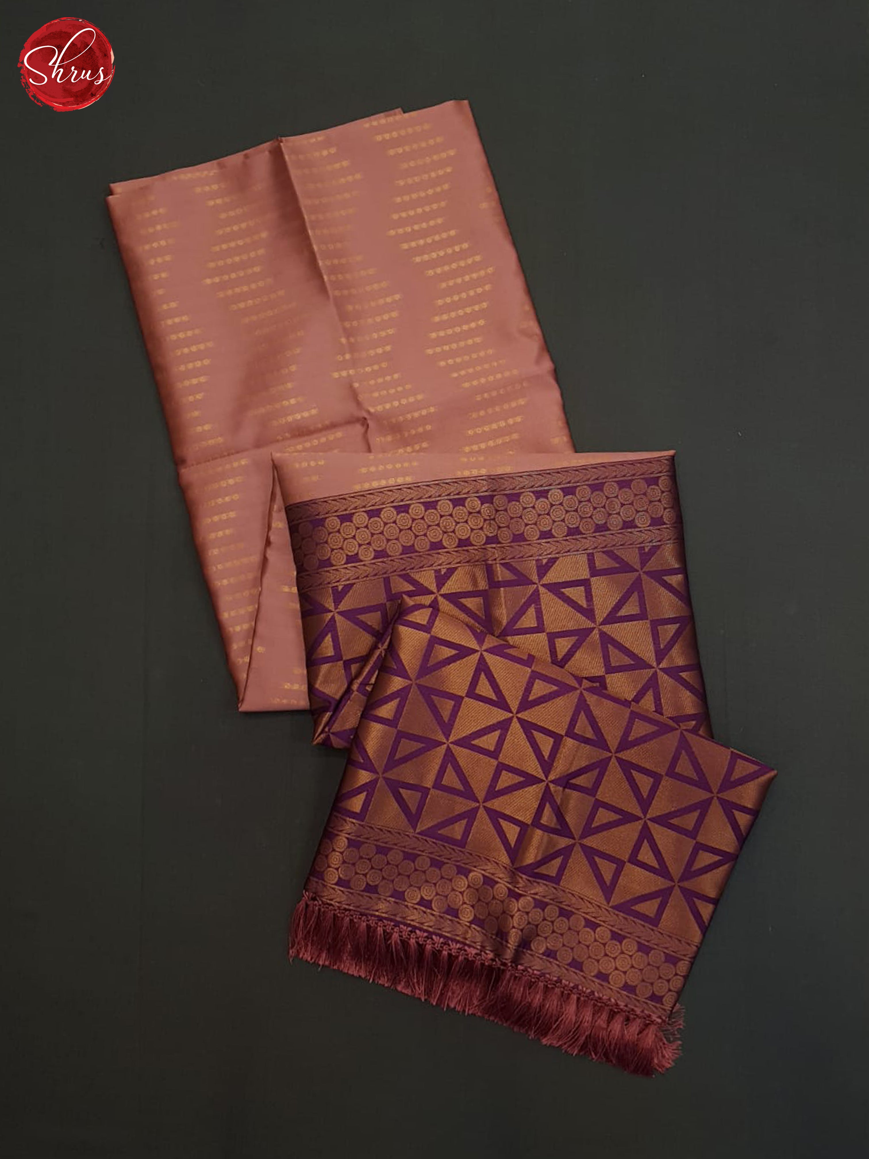 Dusty Wine And wine- Semi Soft silk Saree - Shop on ShrusEternity.com