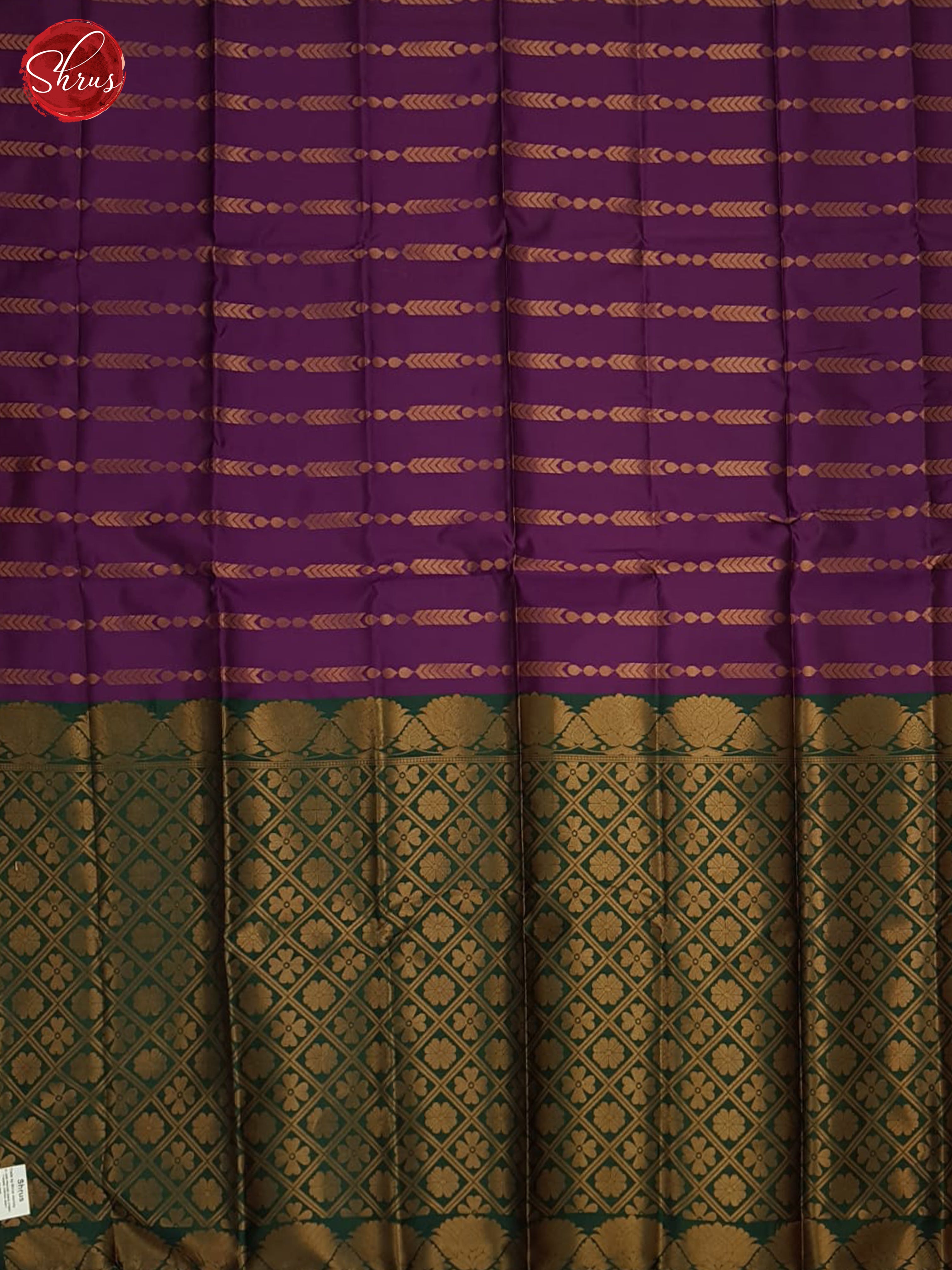 Purple And Green- Semi Soft Silk Saree - Shop on ShrusEternity.com