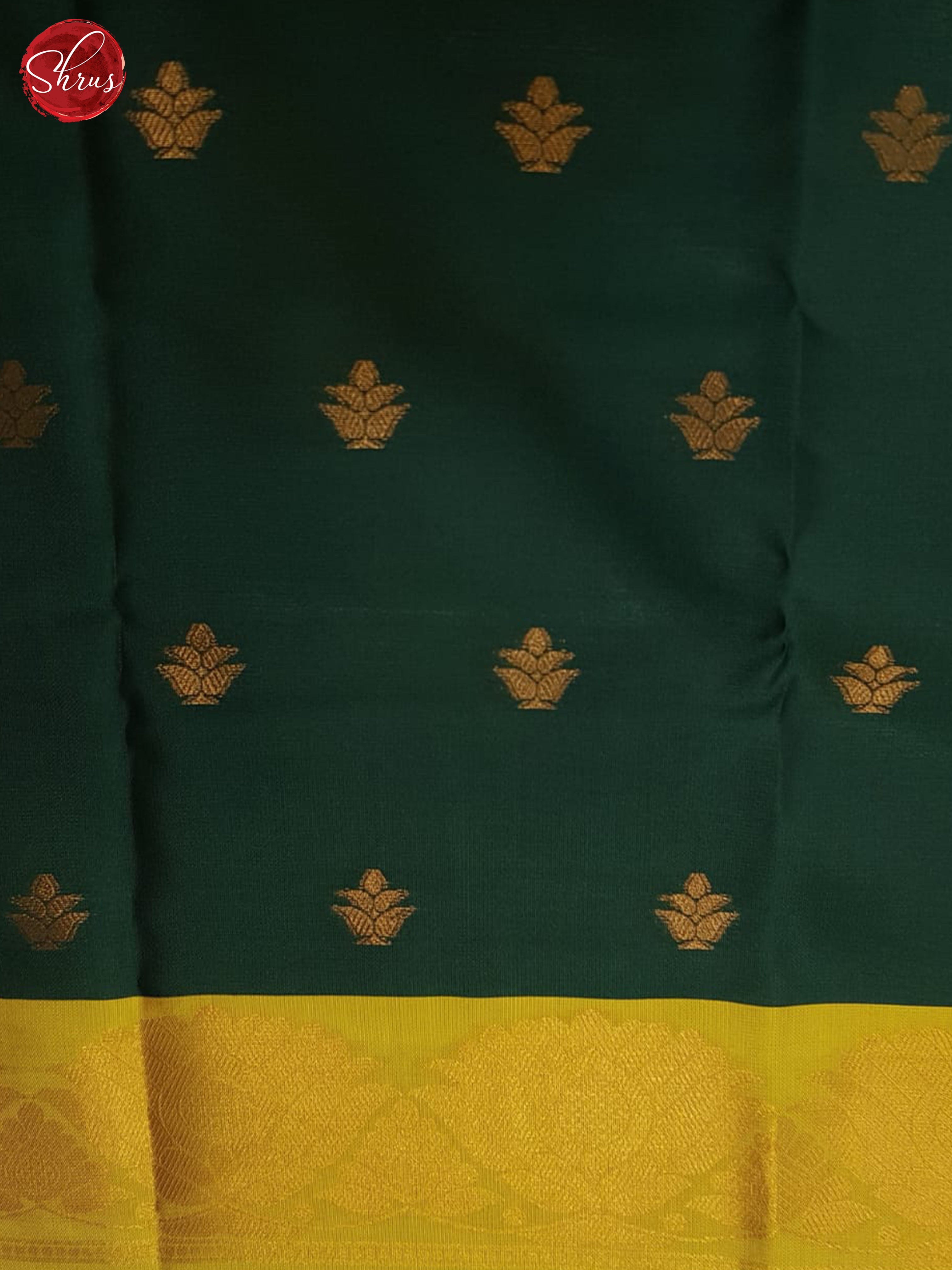 Mustard And Green- Semi soft silk saree - Shop on ShrusEternity.com