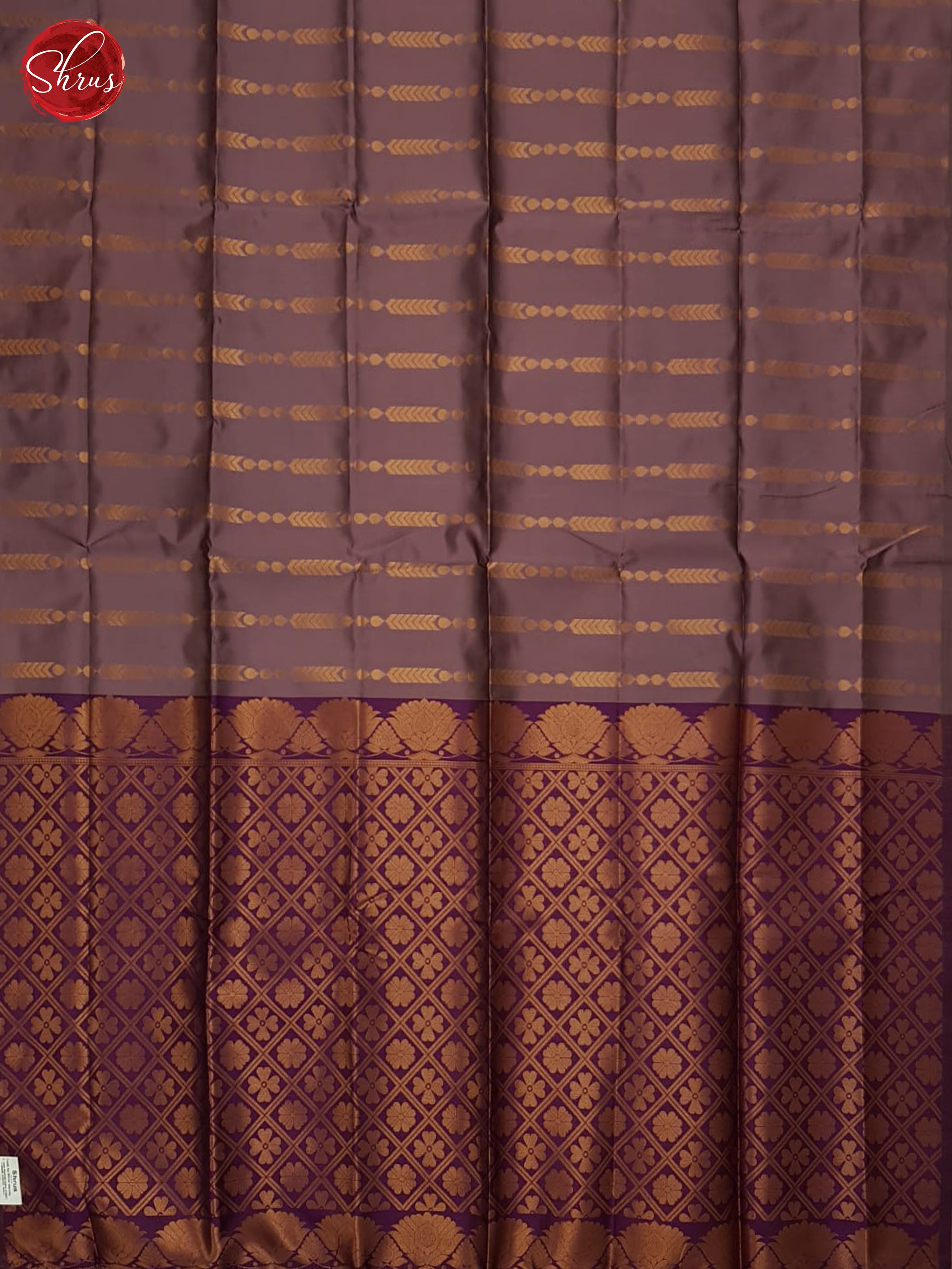 Dusty Onion Pink & Wine - Semi Softsilk Saree - Shop on ShrusEternity.com