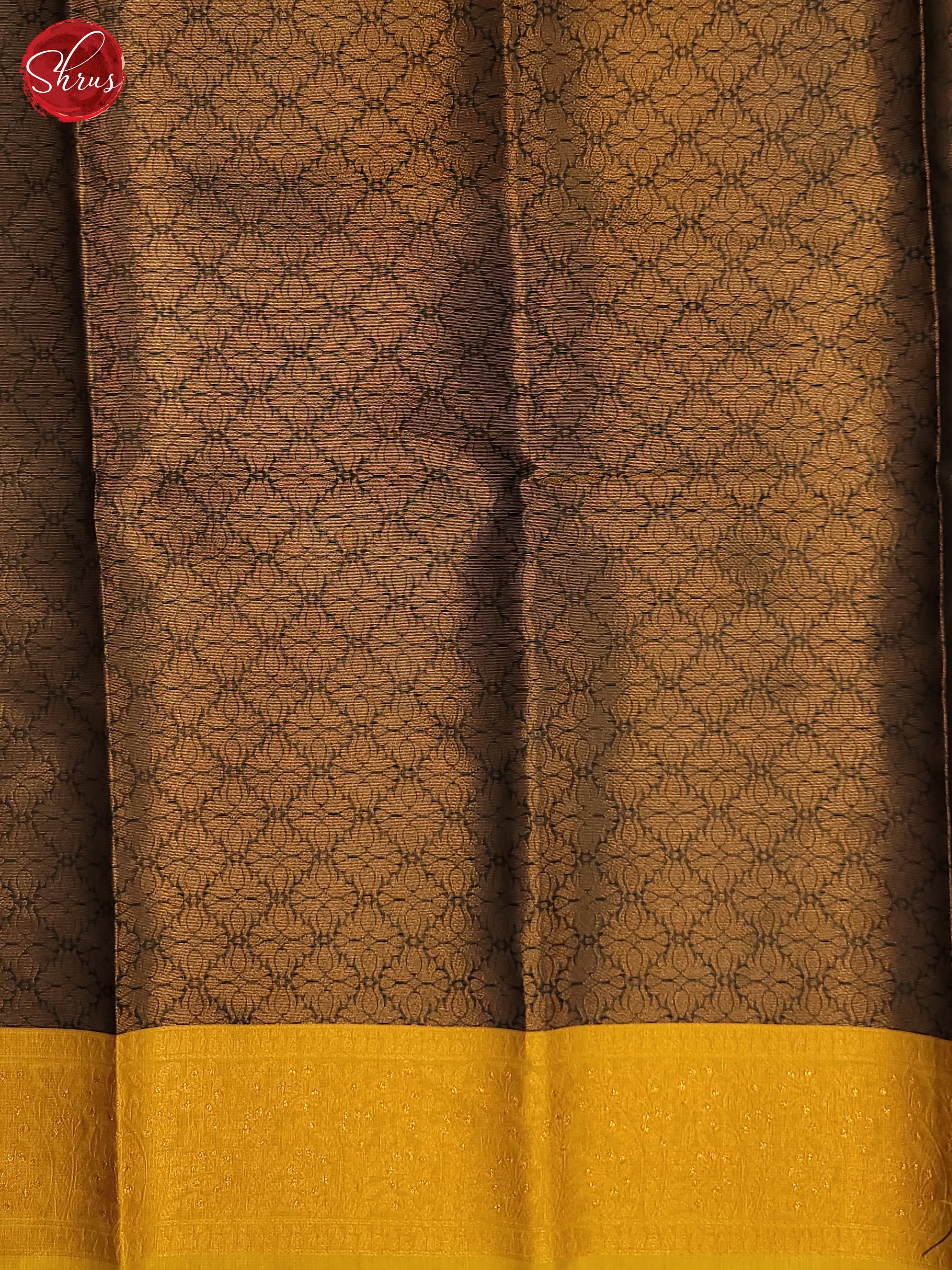 Mustard and Bottle green - Semi Soft Silk Saree - Shop on ShrusEternity.com