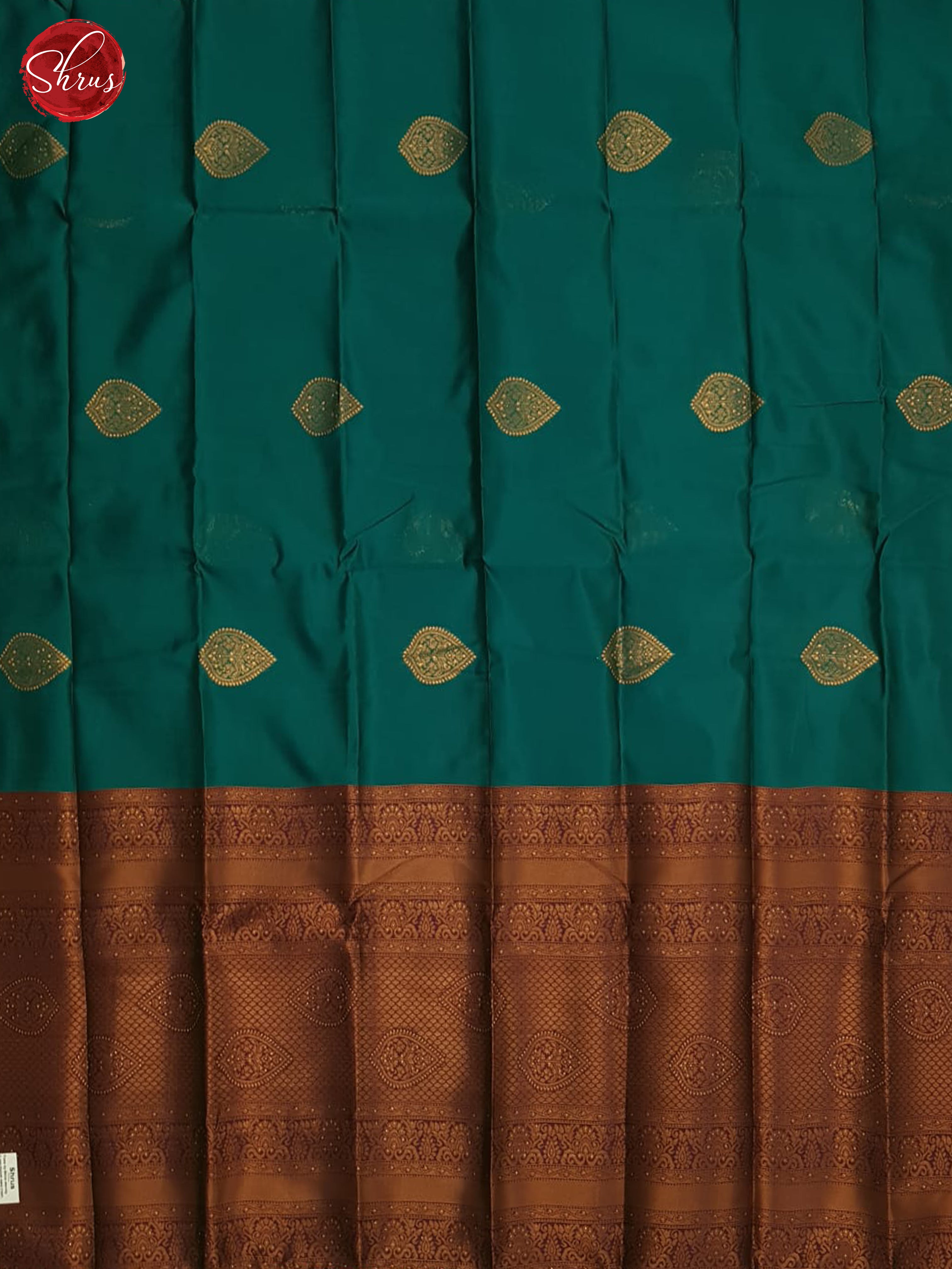 Green And Wine-Semi soft silk saree - Shop on ShrusEternity.com