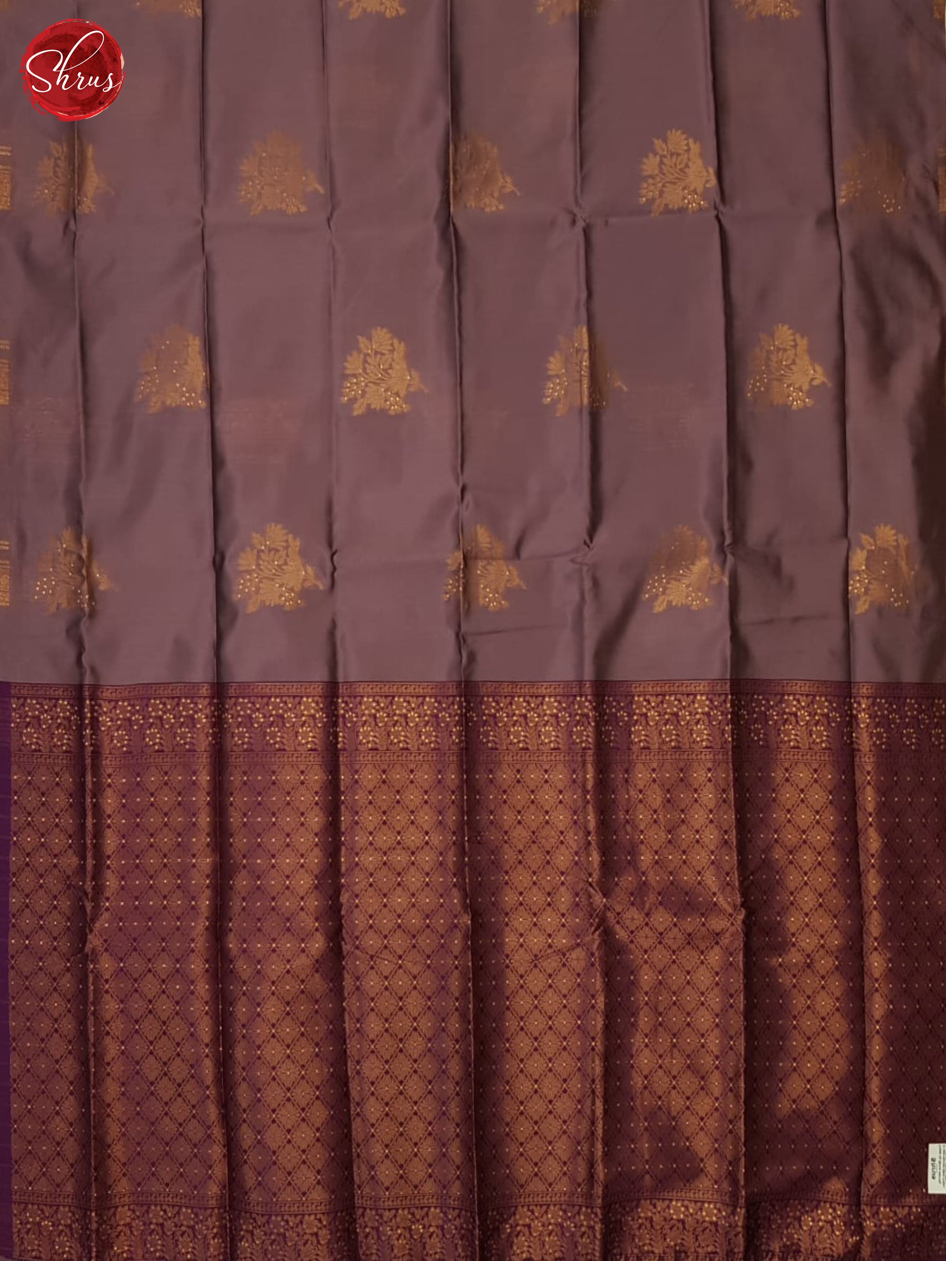 Dusty Wine And Wine- Semi Soft Silk Saree - Shop on ShrusEternity.com