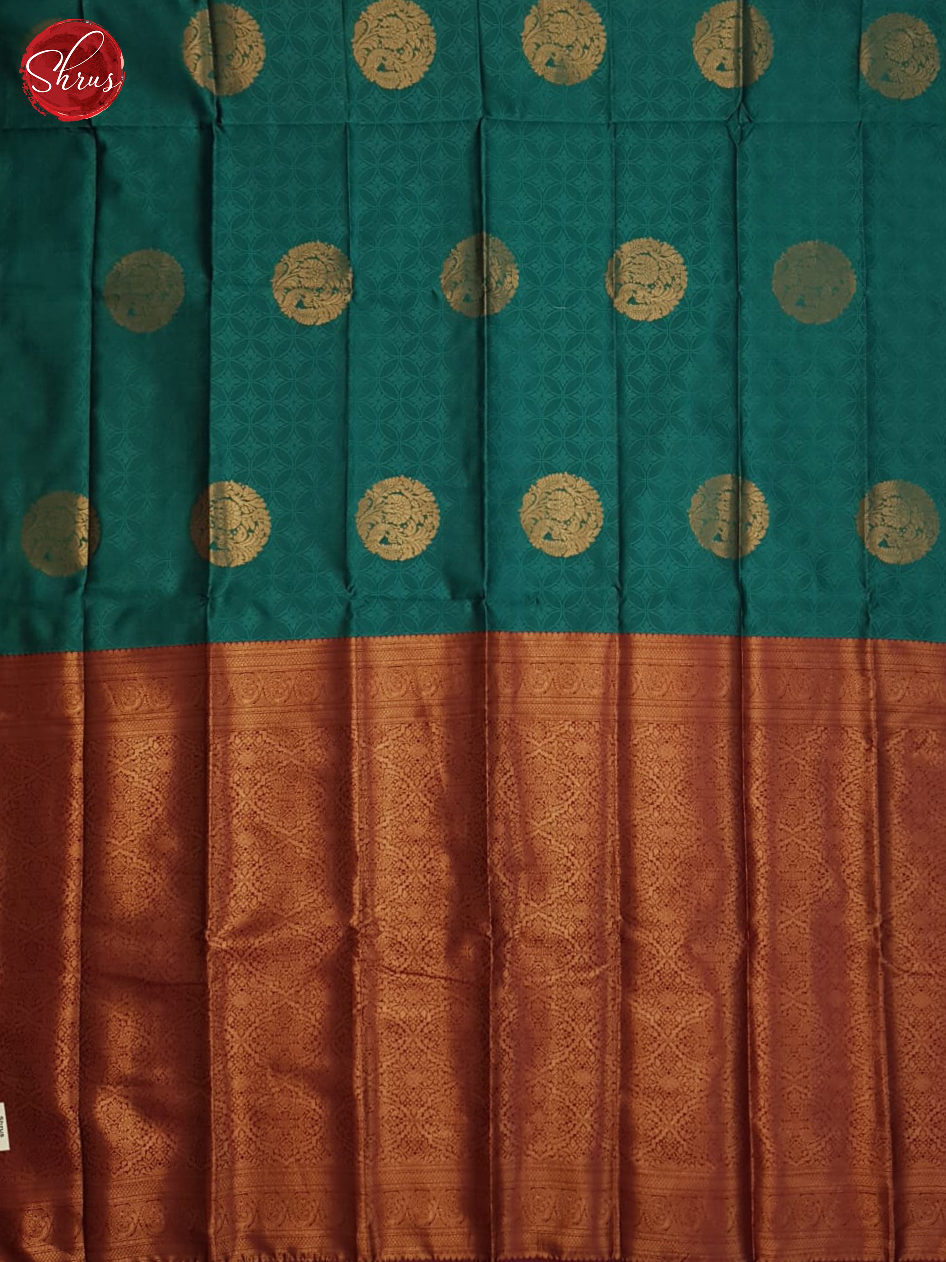 Green And Wine-Semi Soft silk Saree - Shop on ShrusEternity.com