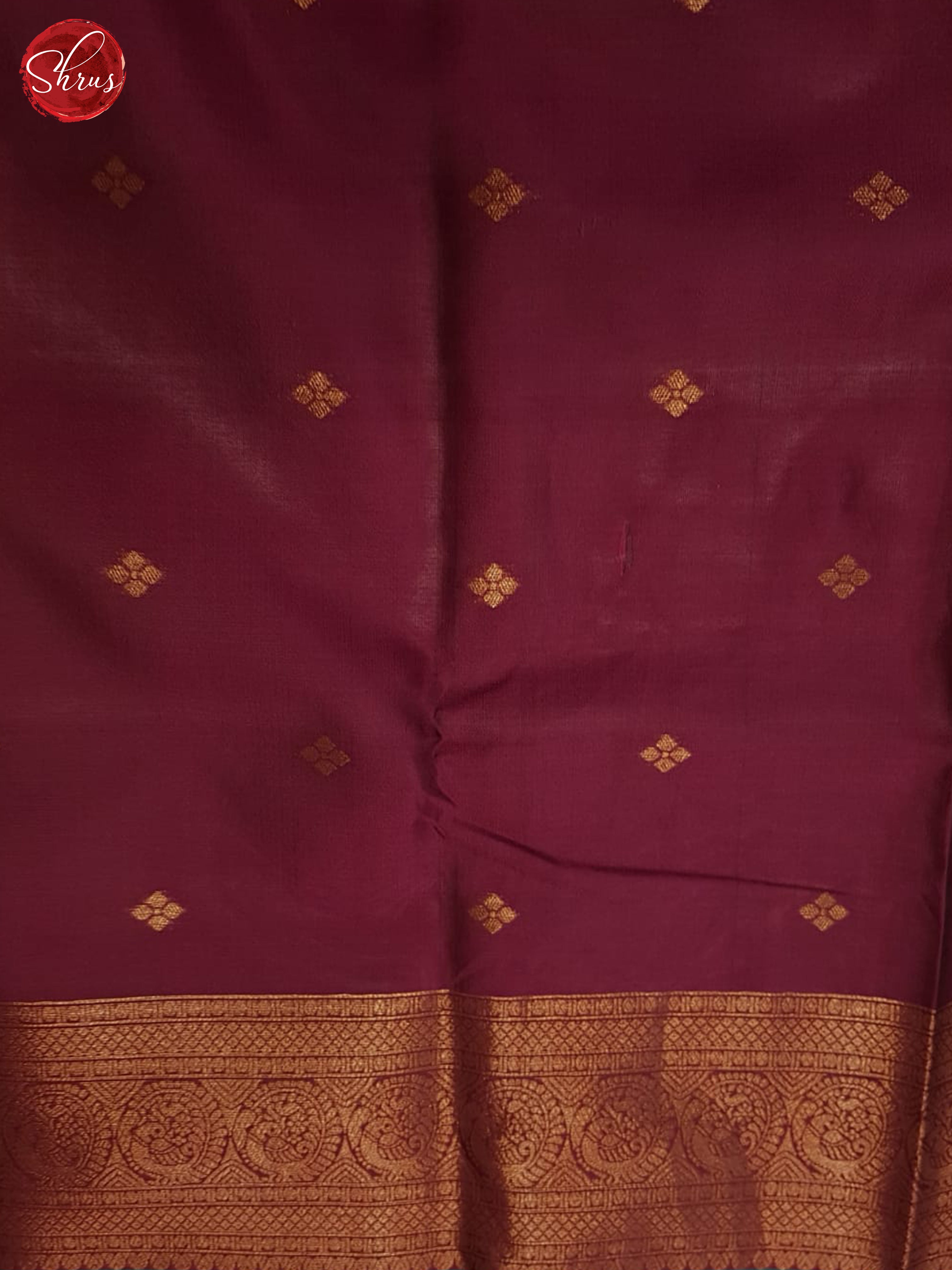 Green And Wine-Semi Soft silk Saree - Shop on ShrusEternity.com