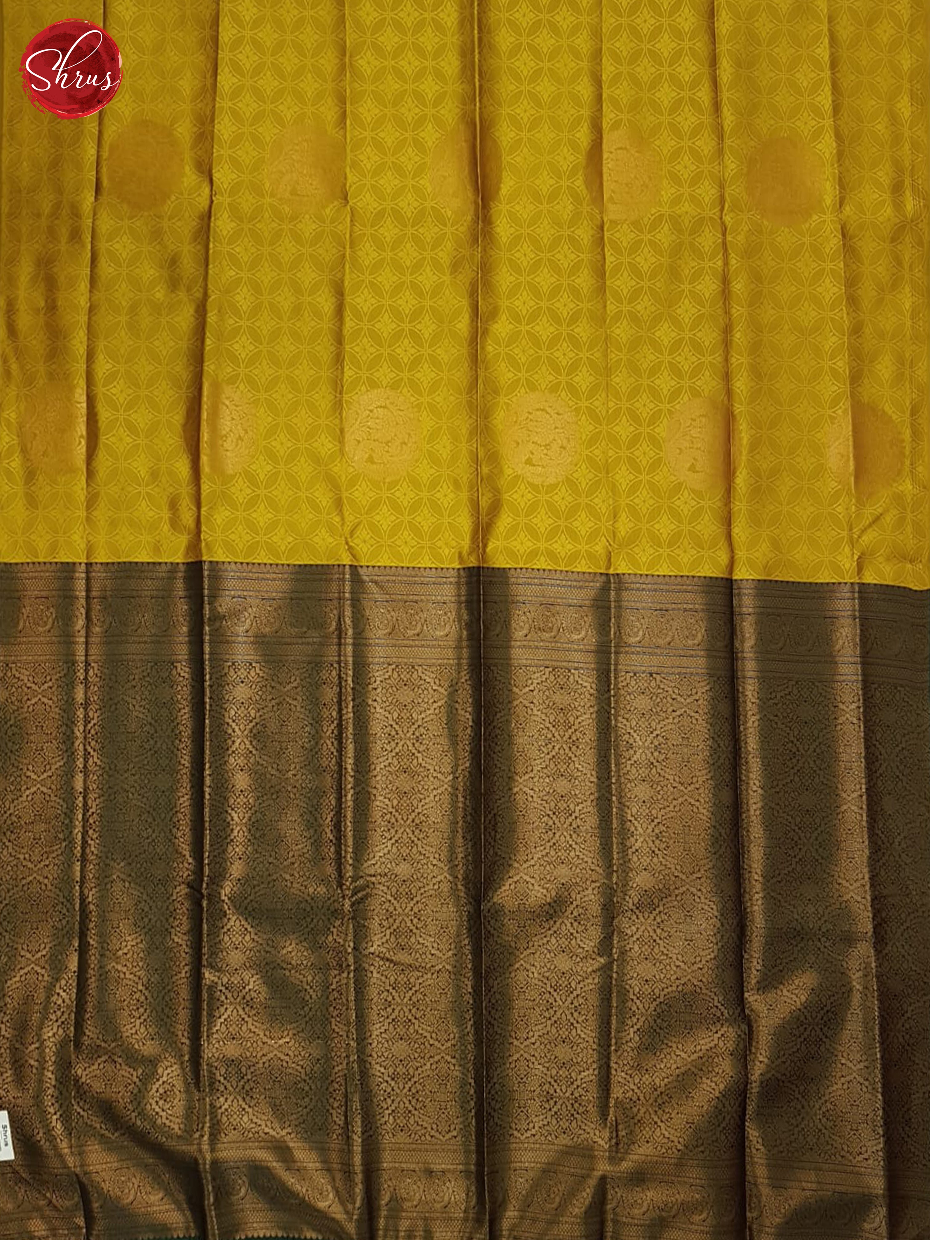 Mustard & Green - Semi Softsilk Saree - Shop on ShrusEternity.com