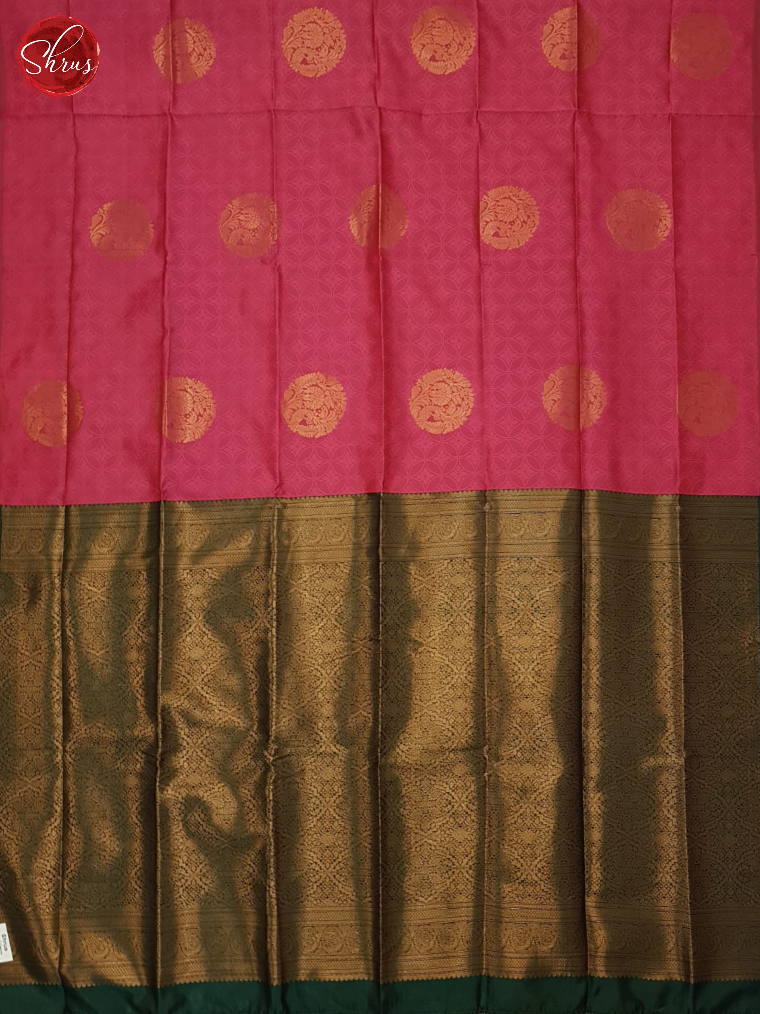 Pink And Green- Semi soft Silk saree - Shop on ShrusEternity.com