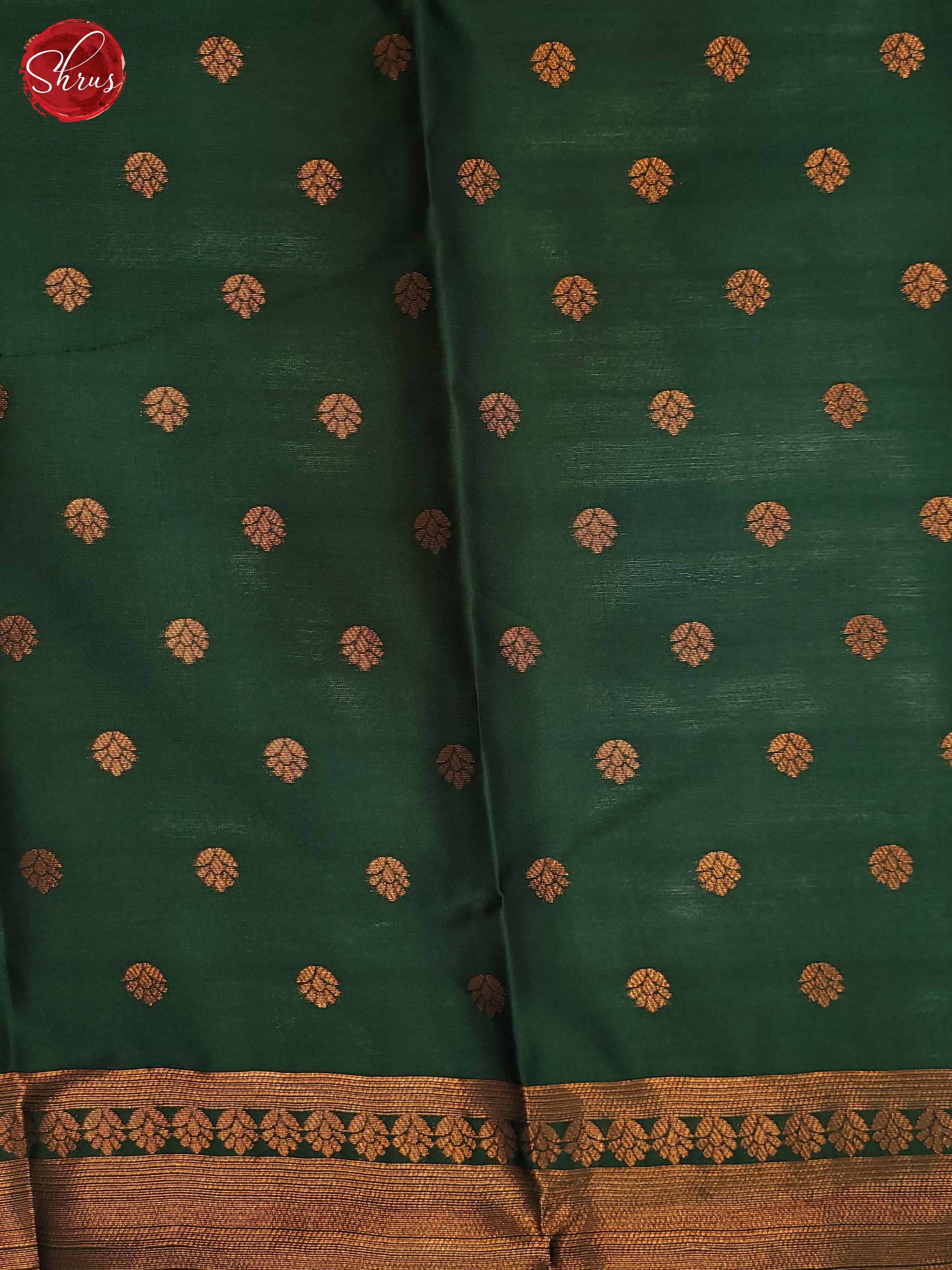 Mustard and Bottle green- Semi Soft Silk Saree - Shop on ShrusEternity.com