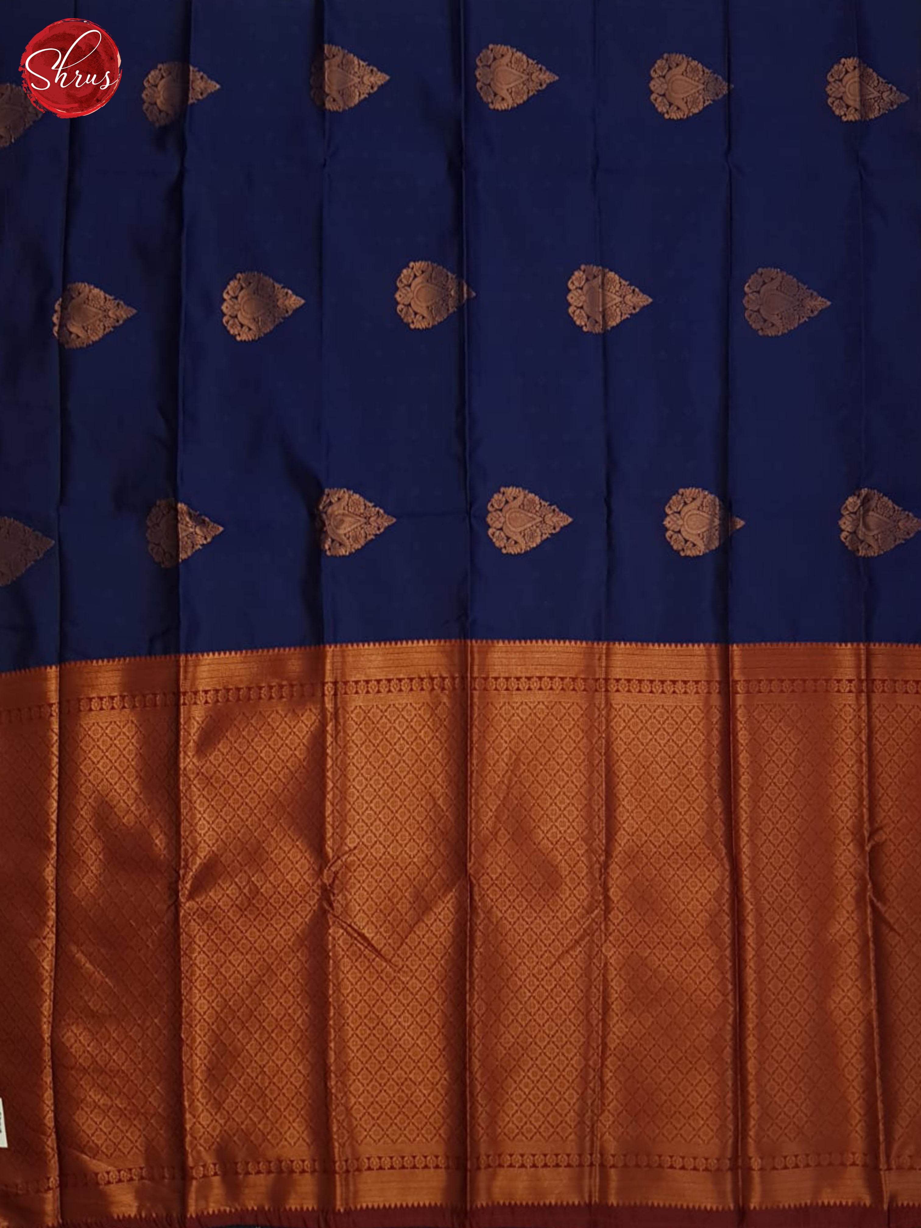 Blue And Araku Maroon- Semi soft silk saree - Shop on ShrusEternity.com