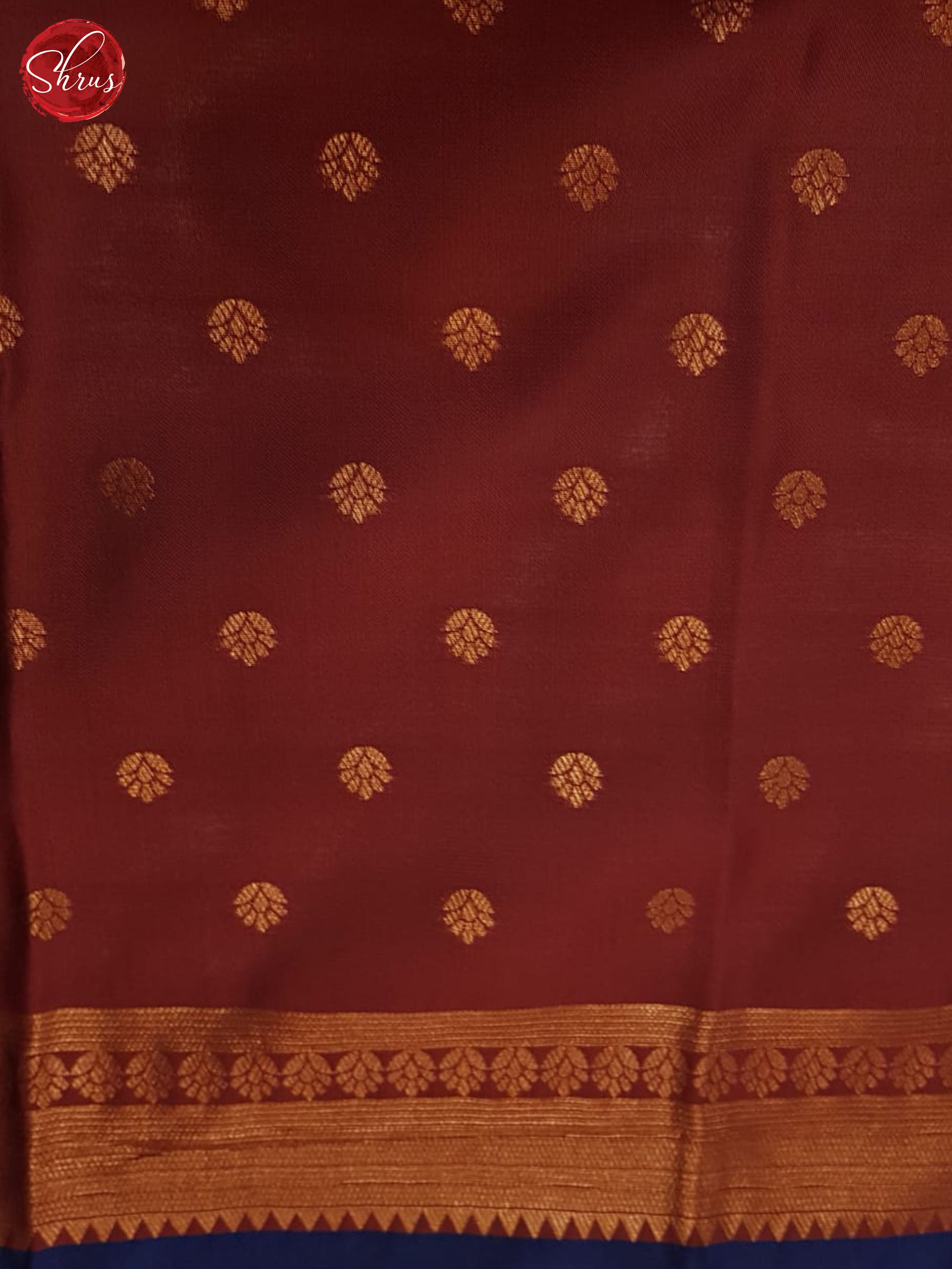 Blue And Araku Maroon- Semi soft silk saree - Shop on ShrusEternity.com