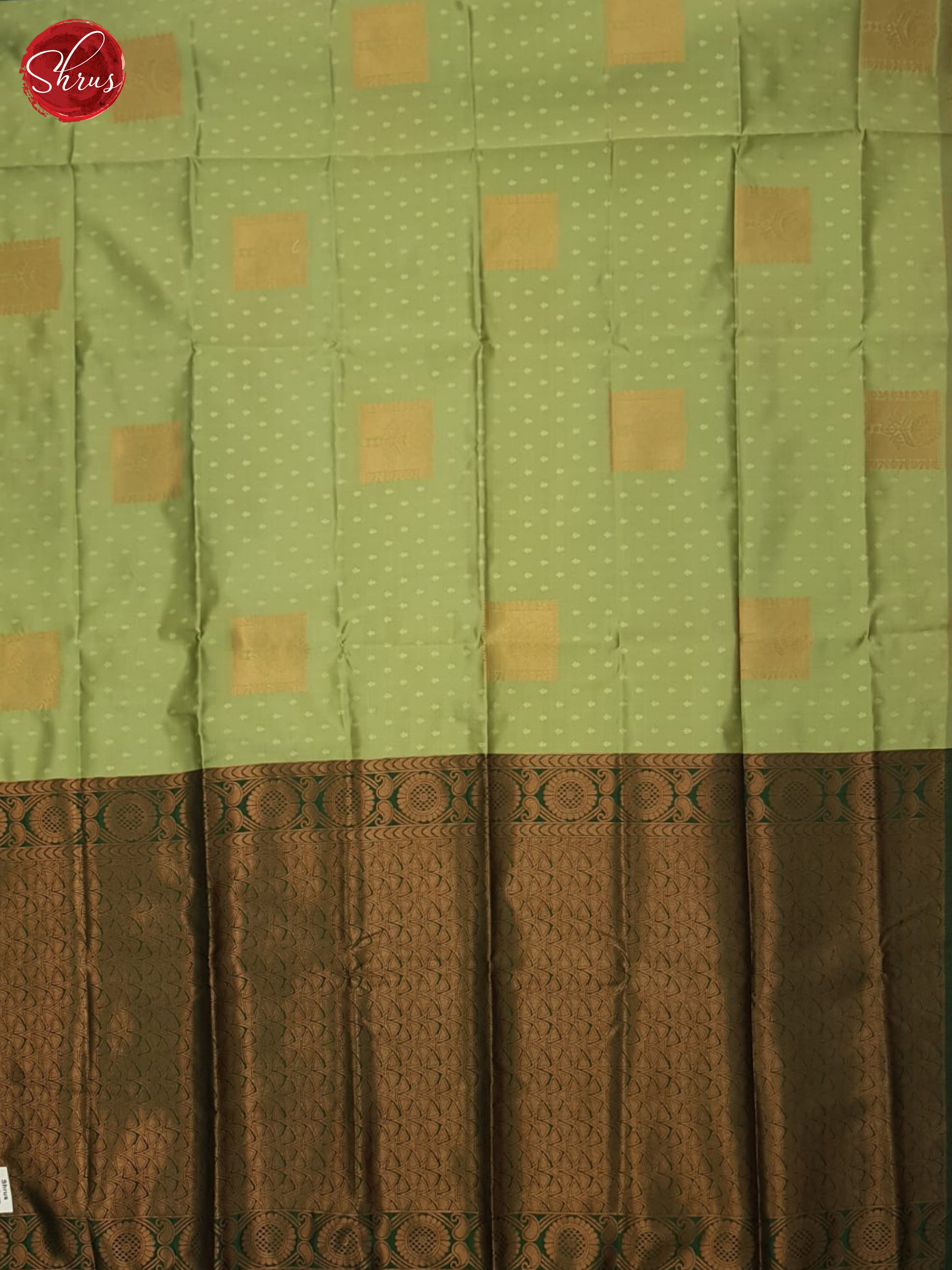 Pista Green & Green- Semi Soft Silk Saree - Shop on ShrusEternity.com