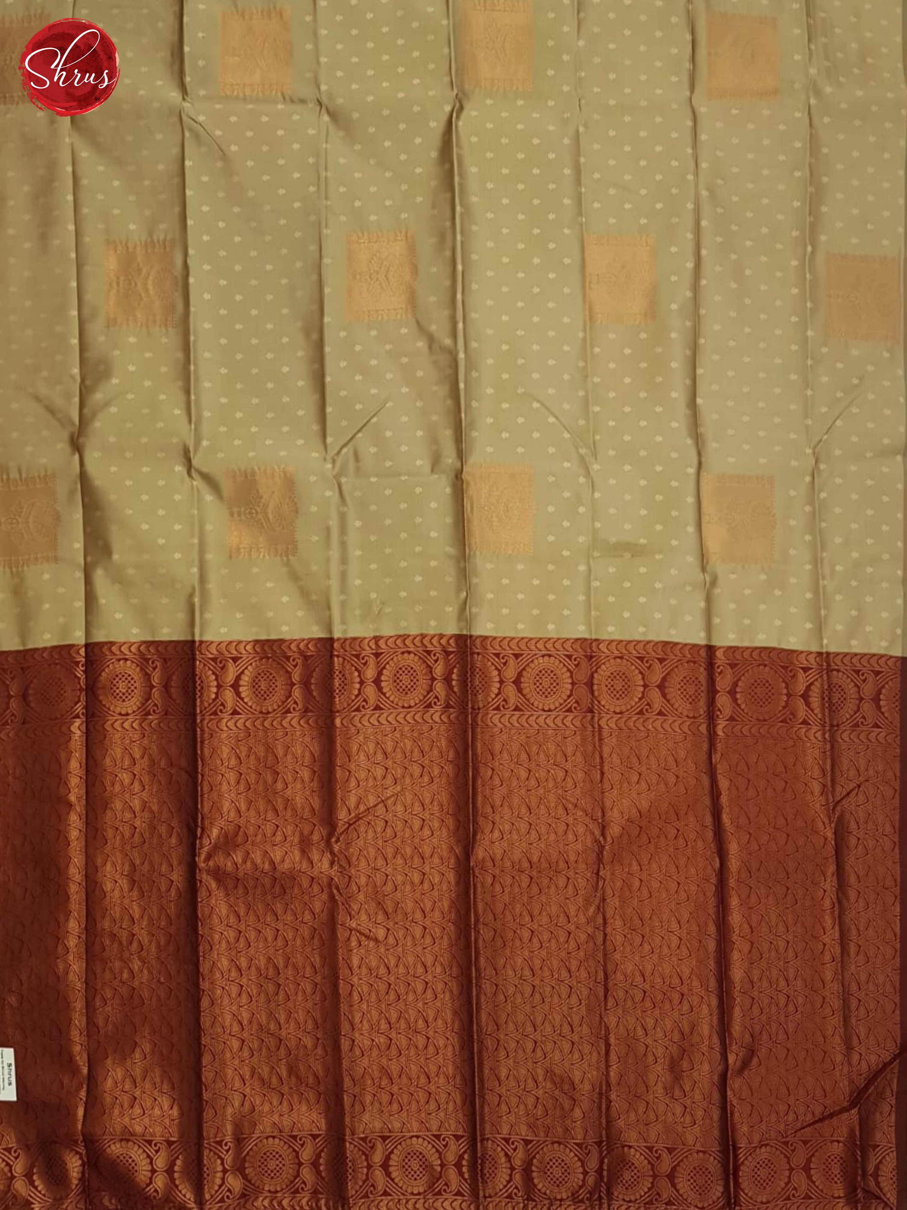 Grey And Araku Maroon-Semi soft silk saree - Shop on ShrusEternity.com