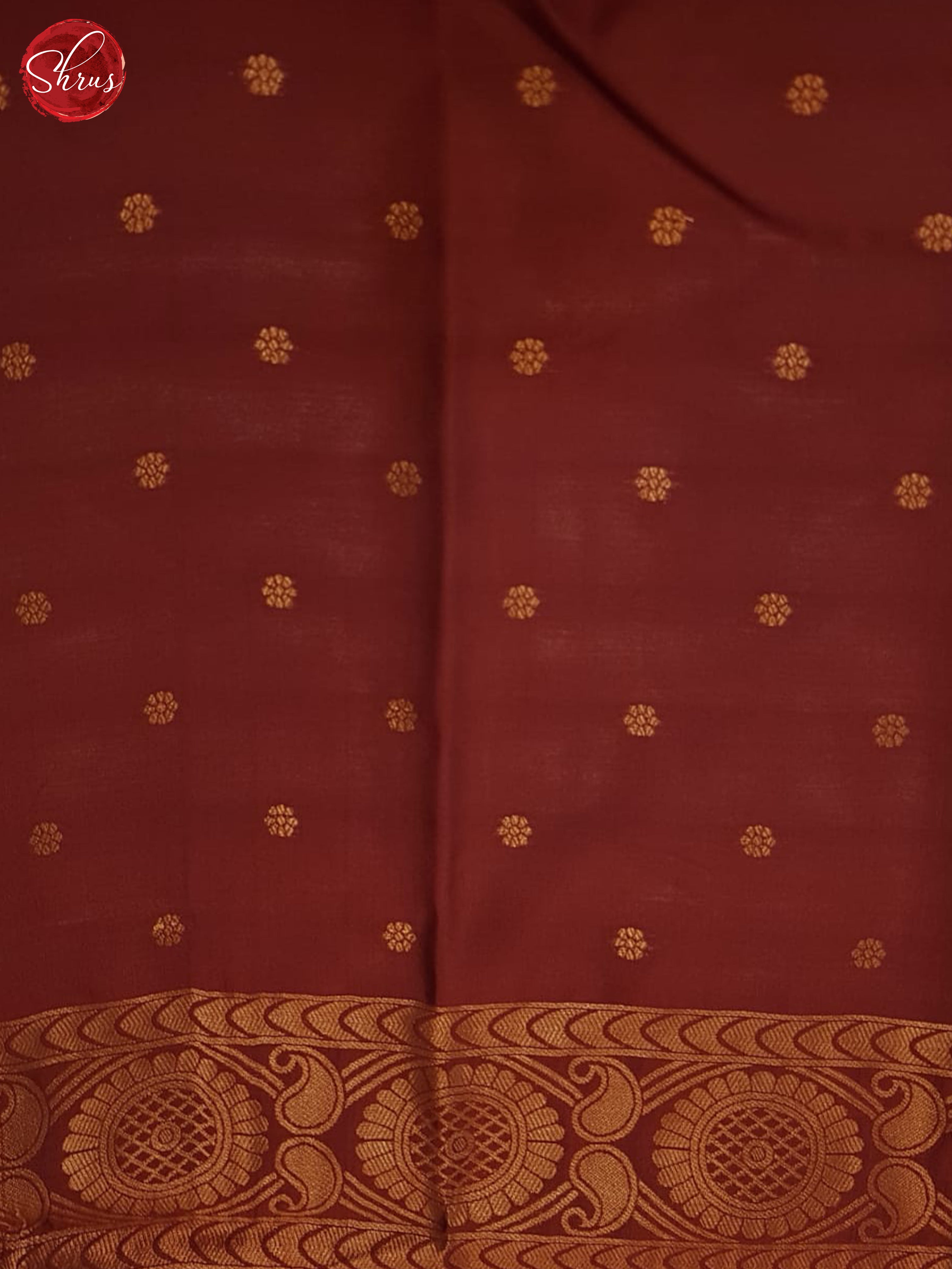 Grey And Araku Maroon-Semi soft silk saree - Shop on ShrusEternity.com