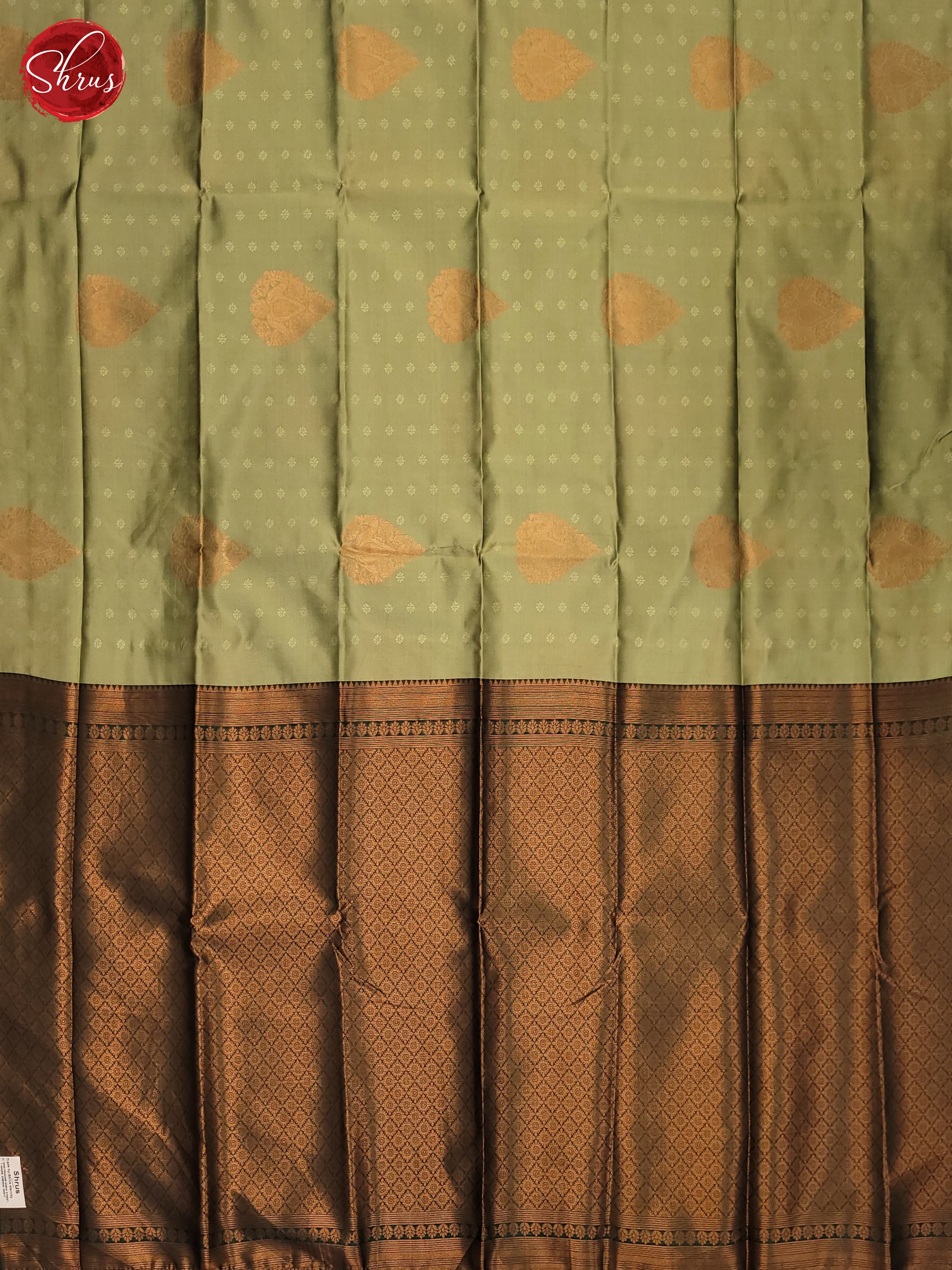 Pista Green and Bottle green- Semi Soft Silk Saree - Shop on ShrusEternity.com