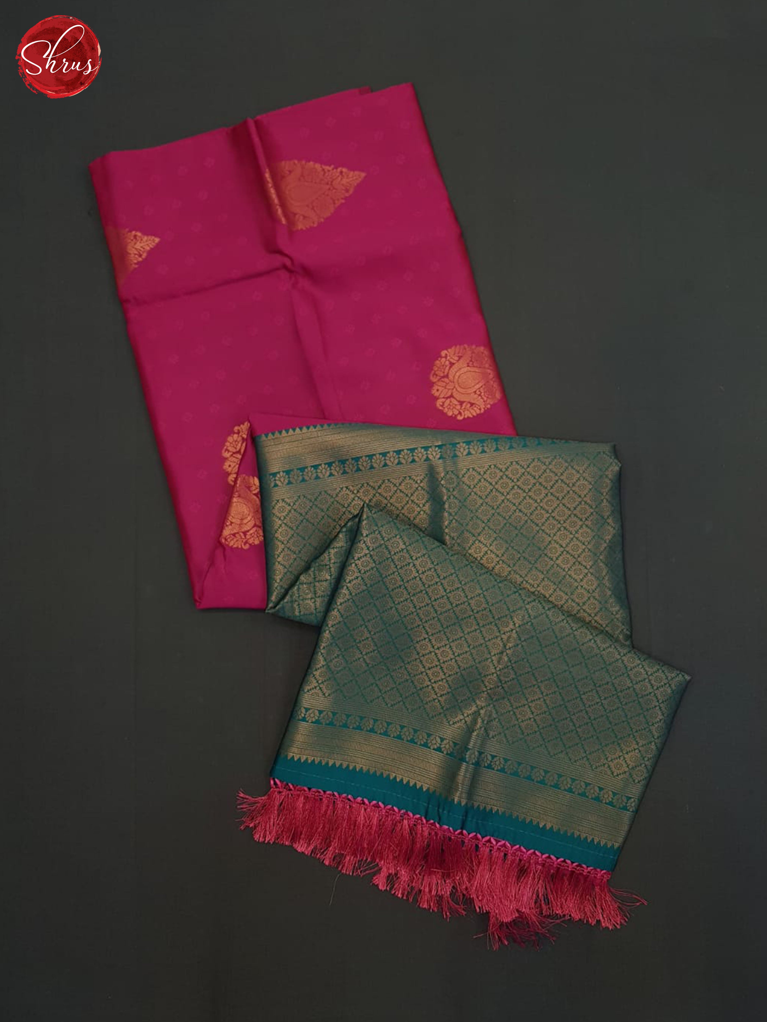 Pink And Green-Semi soft silk saree - Shop on ShrusEternity.com