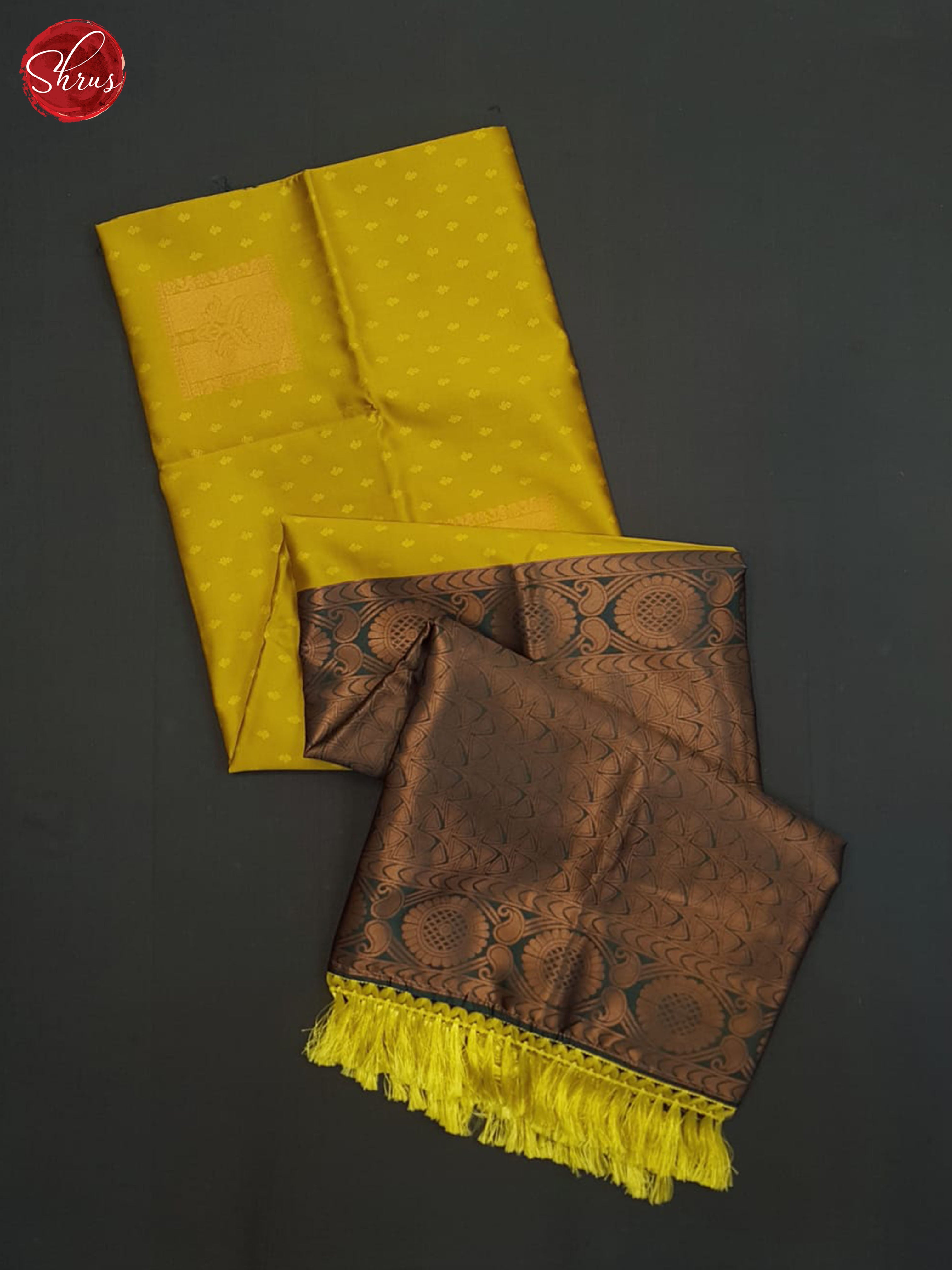 Mustard And Green-Semi Soft silk saree - Shop on ShrusEternity.com