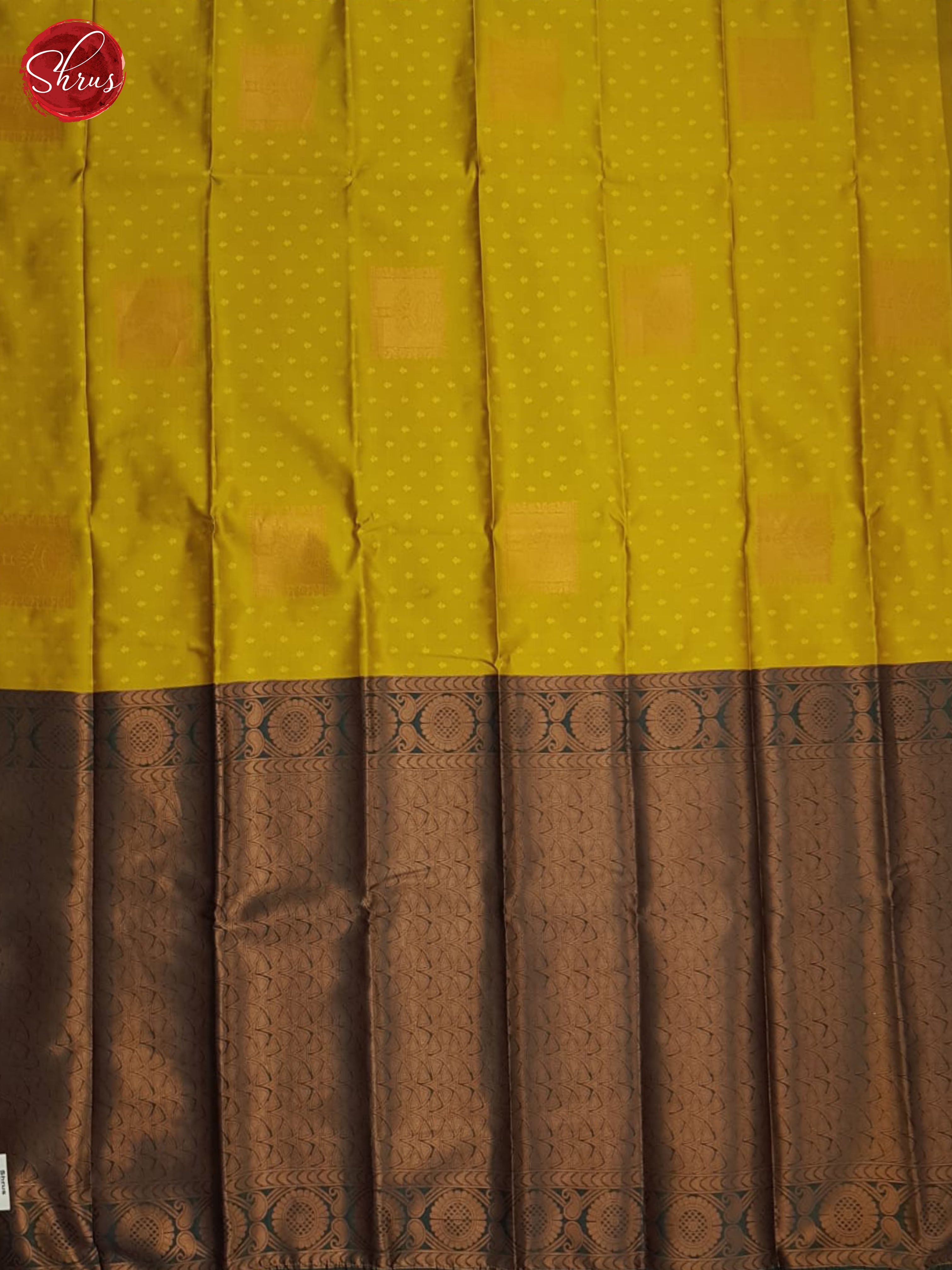 Mustard And Green-Semi Soft silk saree - Shop on ShrusEternity.com