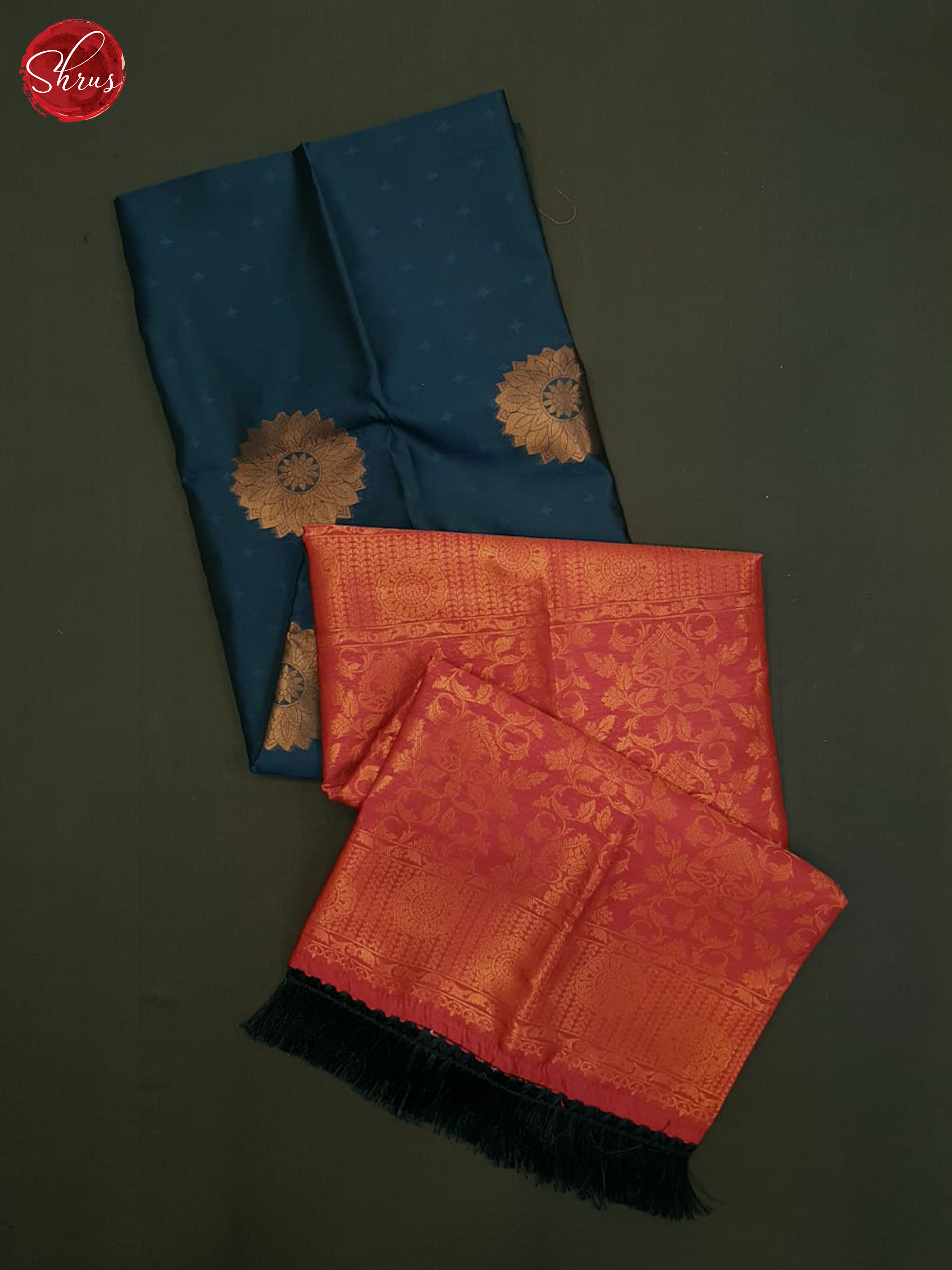 Blue And Pink-Semi soft silk saree - Shop on ShrusEternity.com