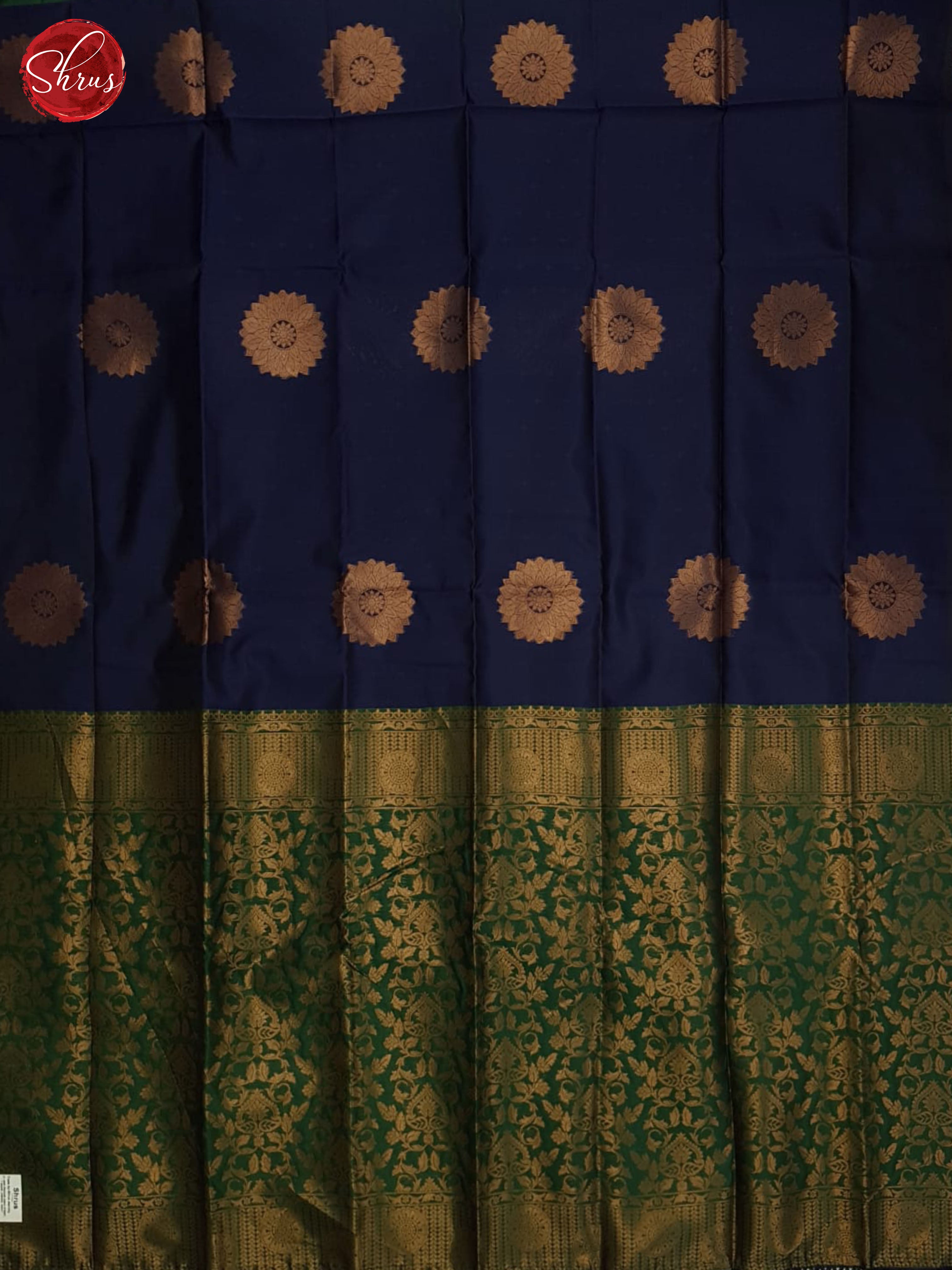 Blue And Green-Semi soft silk saree - Shop on ShrusEternity.com