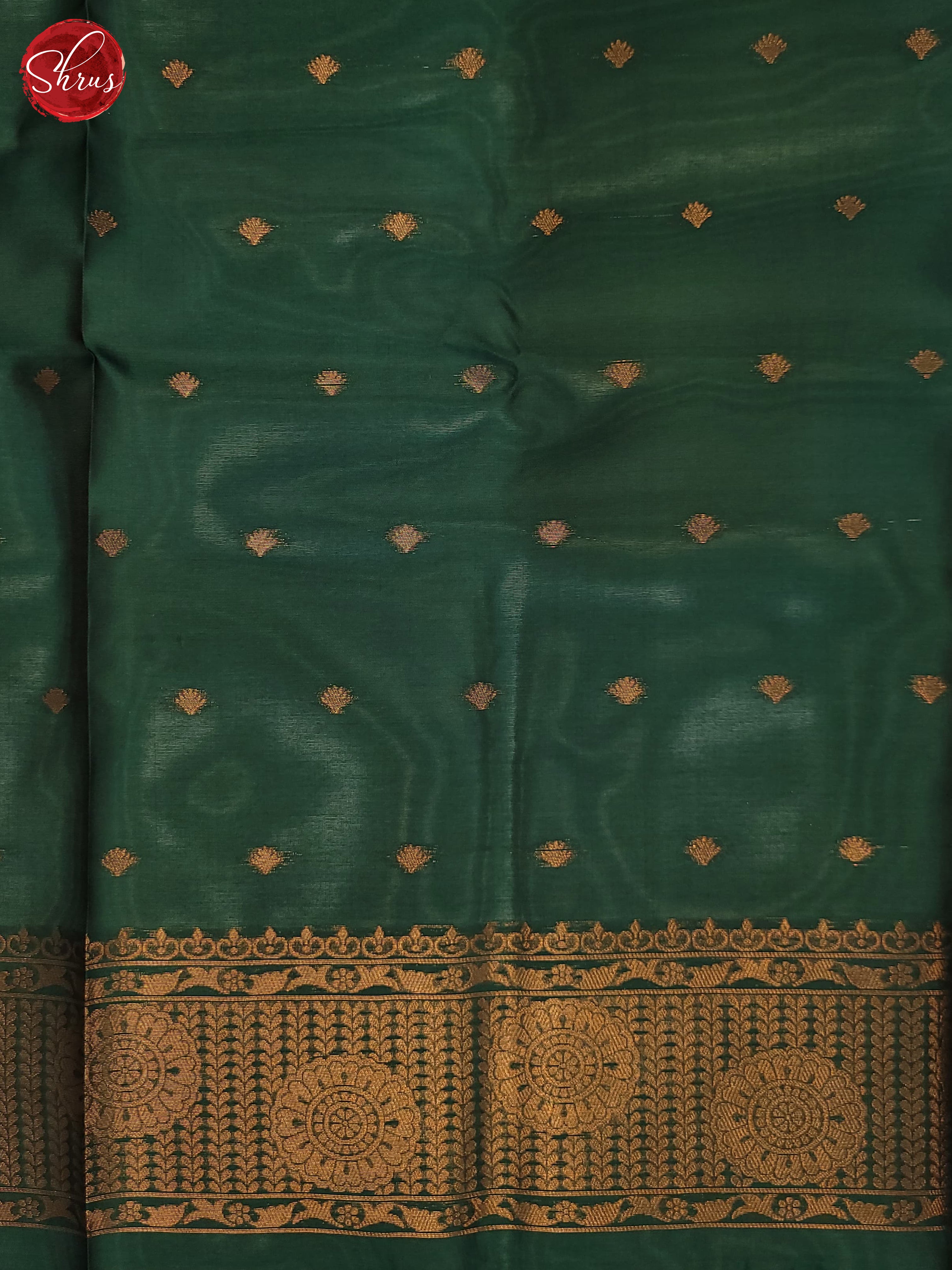 Wine and Bottle green- Semi Soft SIlk Saree - Shop on ShrusEternity.com