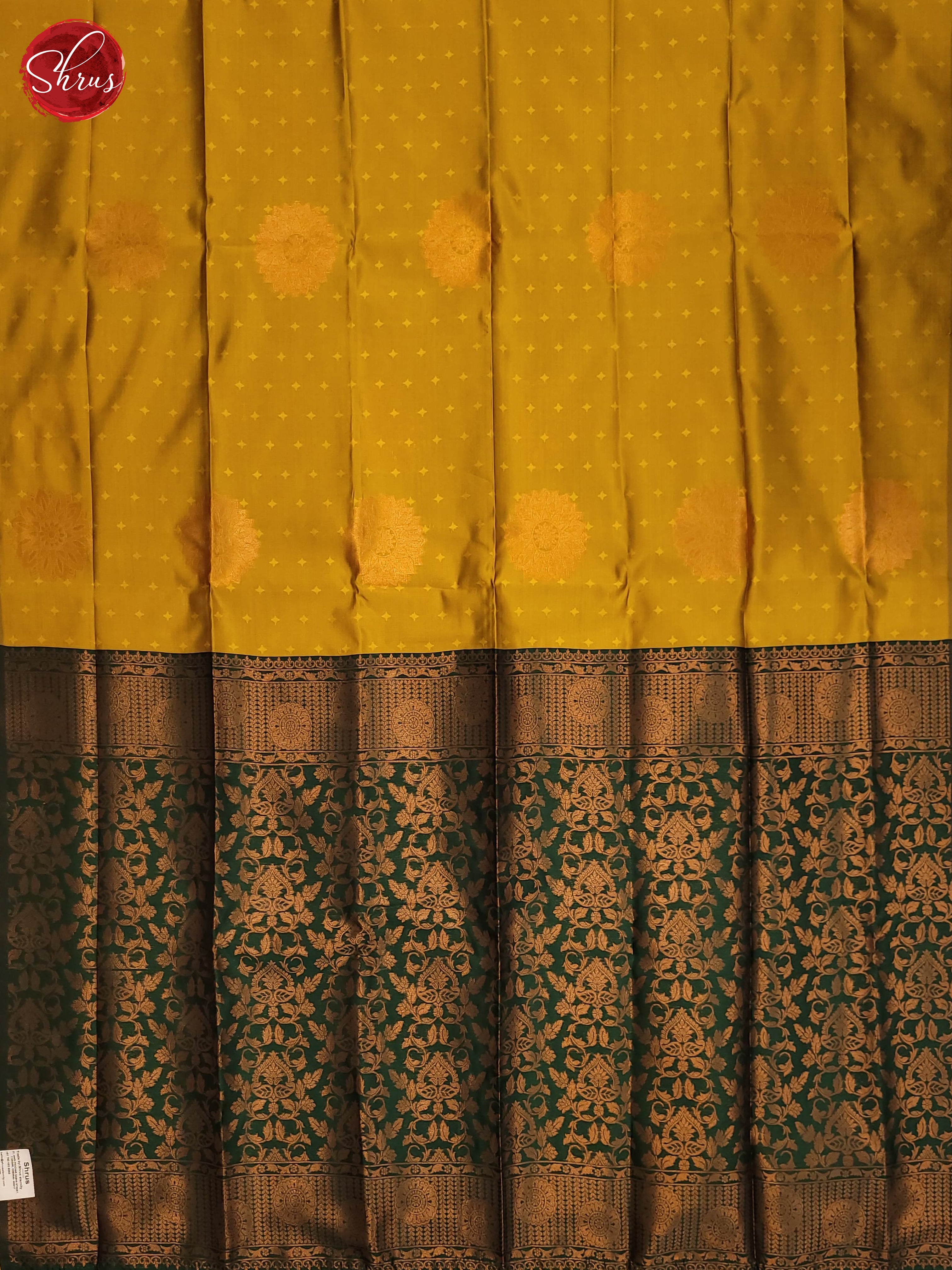 Madhulir Green & Green - Semi Softsilk Saree - Shop on ShrusEternity.com