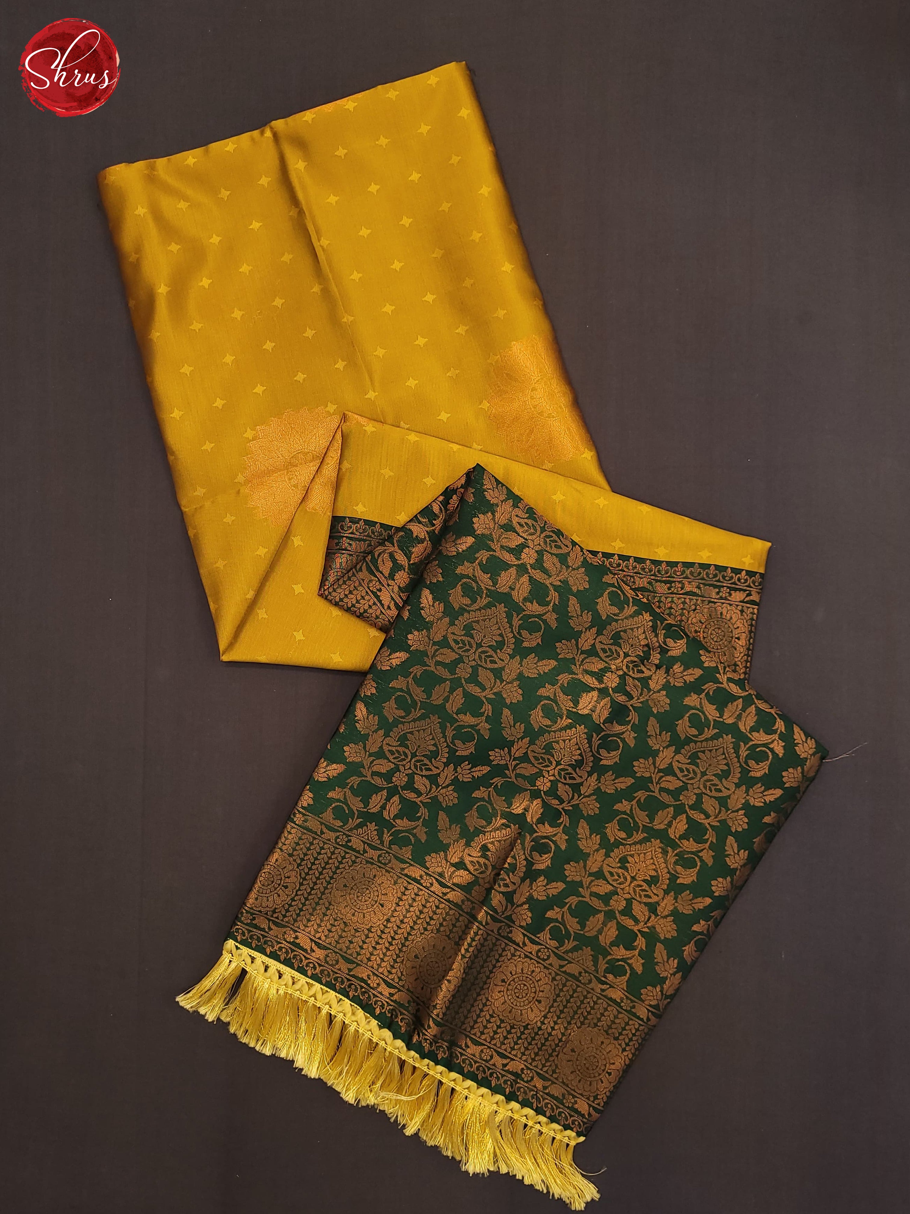 Madhulir Green & Green - Semi Softsilk Saree - Shop on ShrusEternity.com