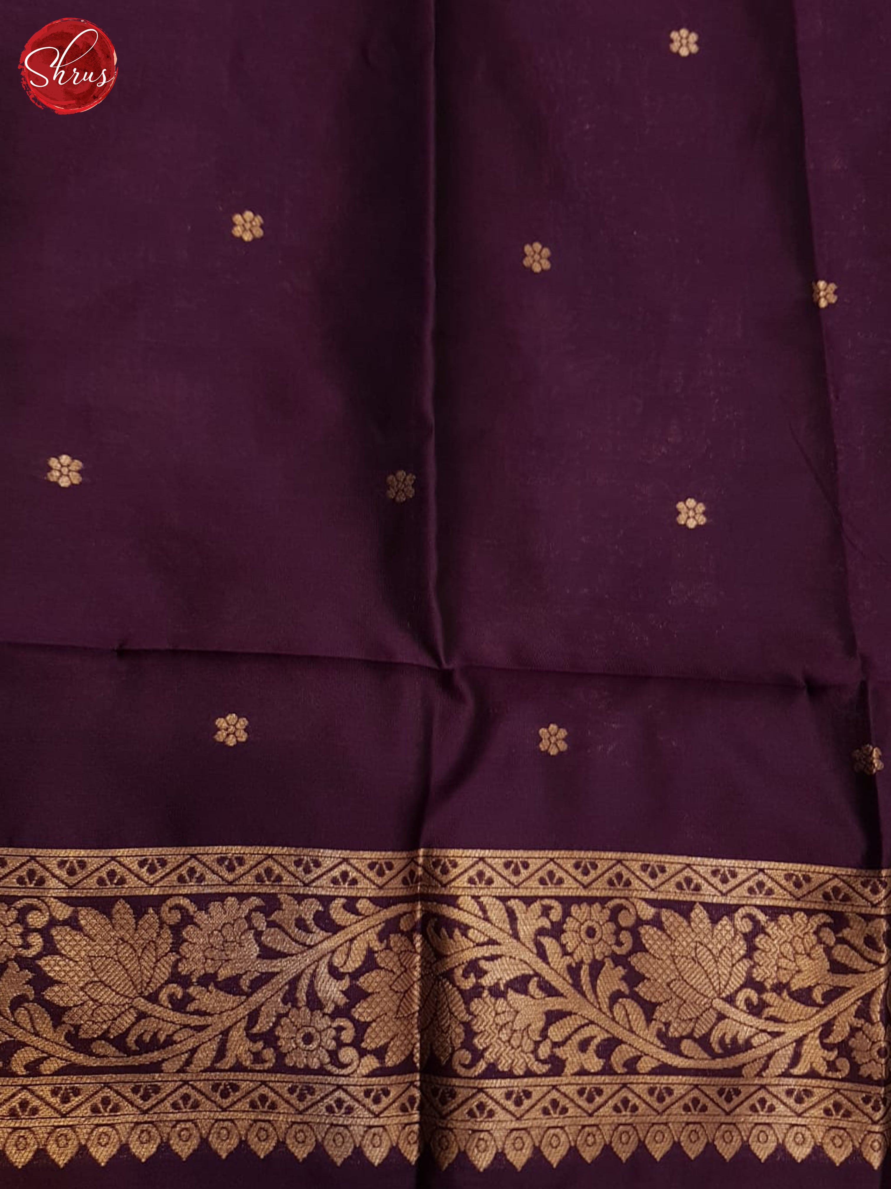 Wine(single tone)-Semi soft silk saree - Shop on ShrusEternity.com