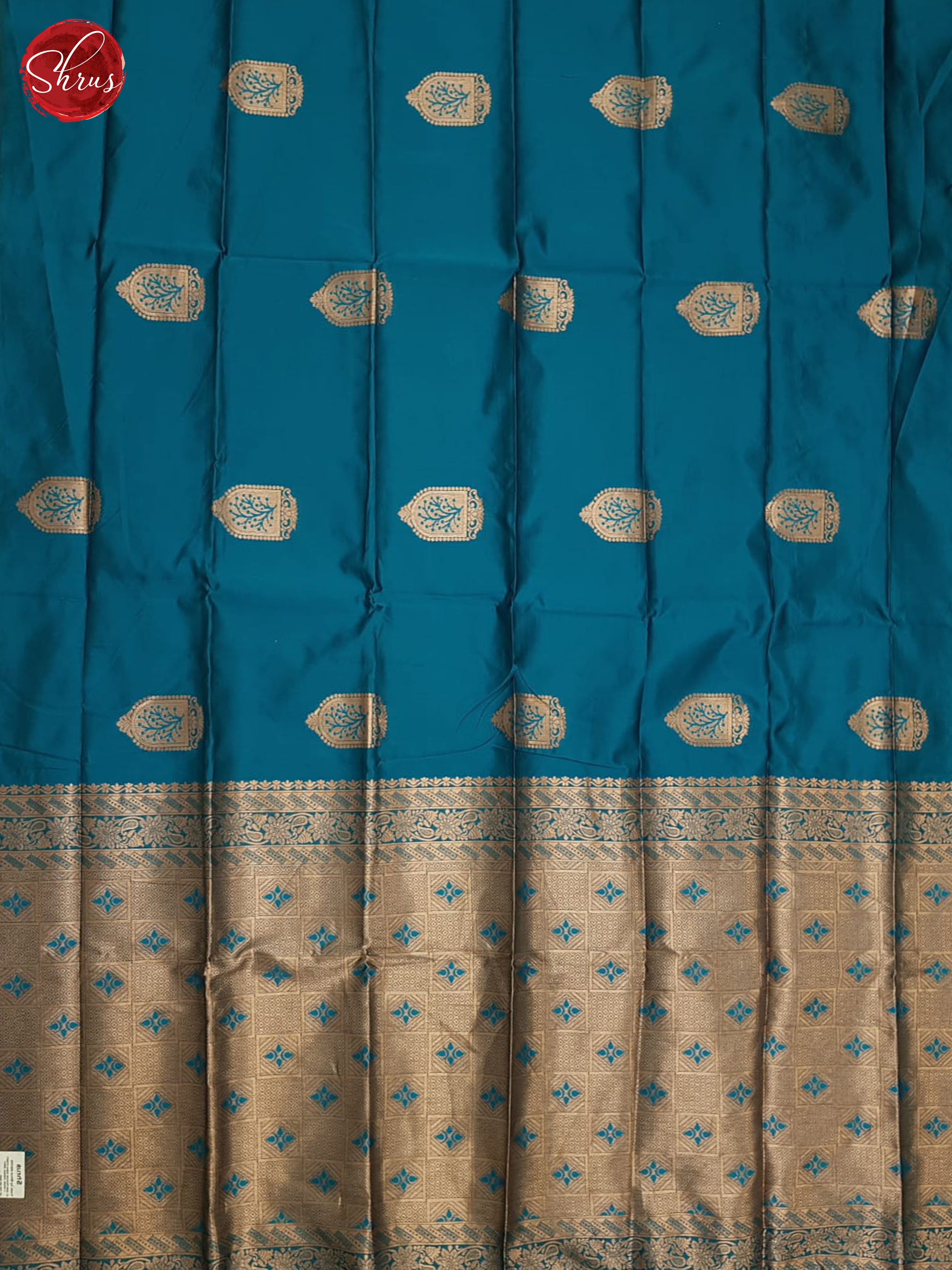 Blue(single tone)- Semi soft silk saree - Shop on ShrusEternity.com