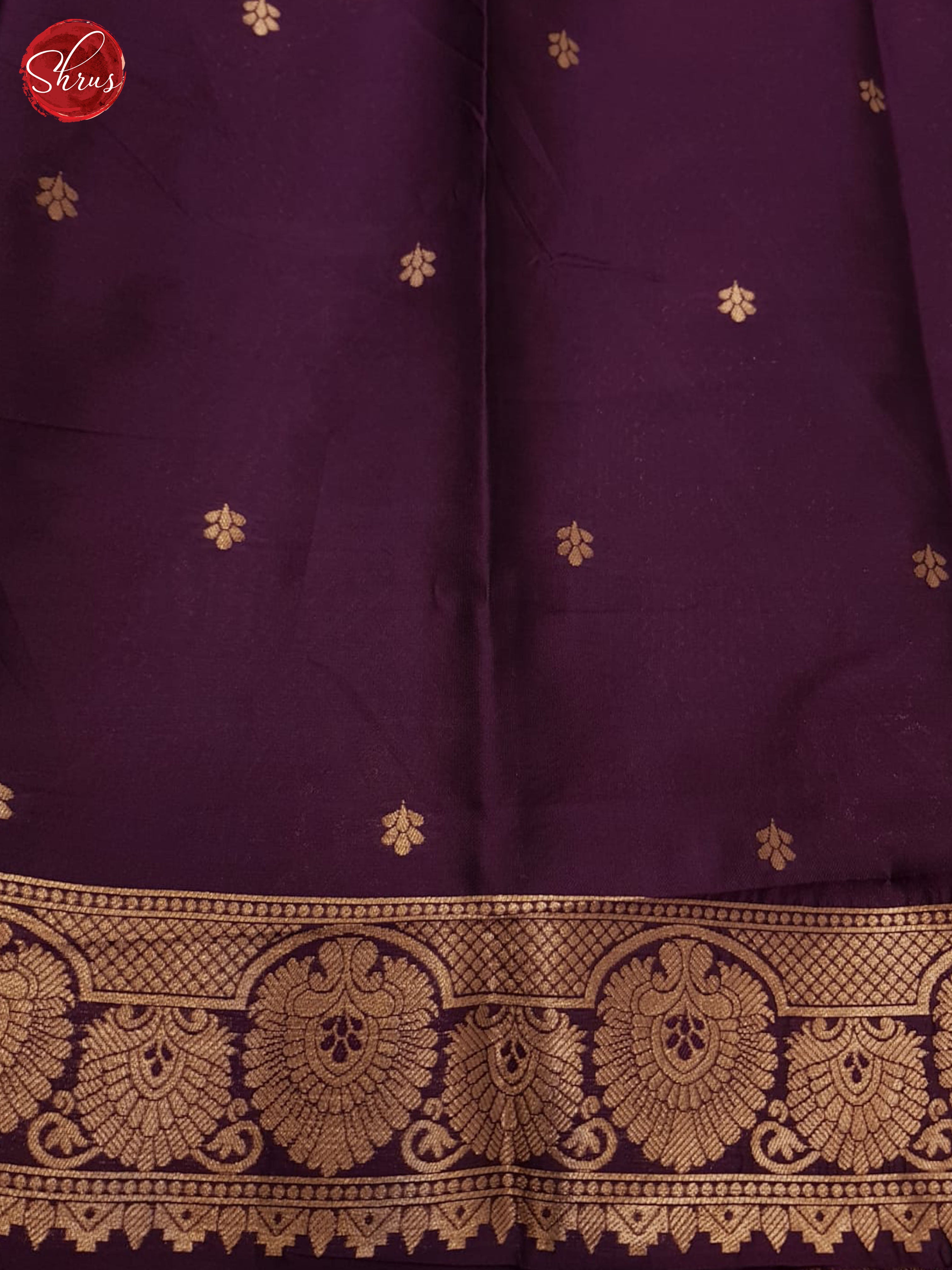 Wine(single tone)-Semi Soft silk saree - Shop on ShrusEternity.com