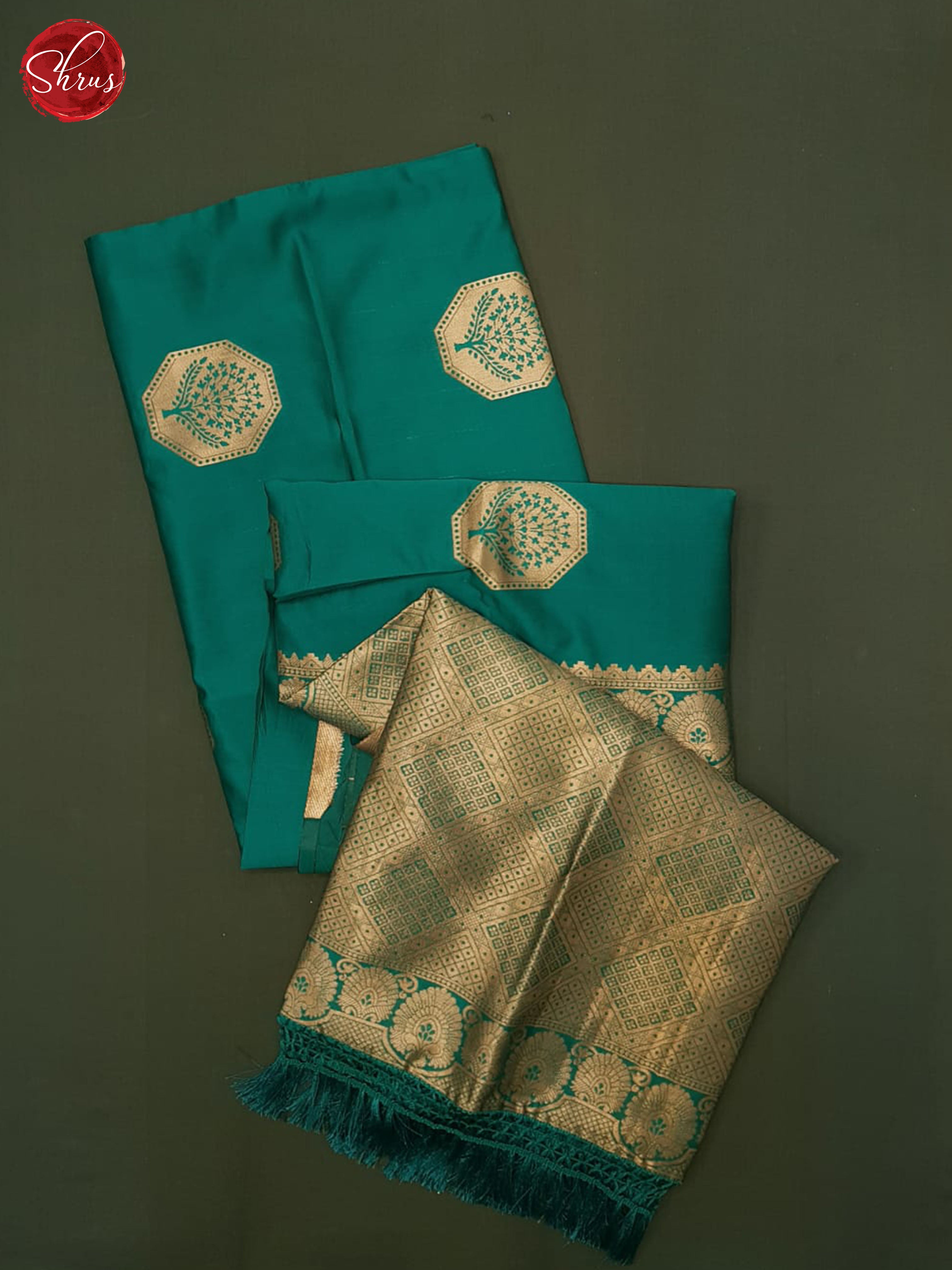 Green(single tone) - Semi Softsilk Saree - Shop on ShrusEternity.com