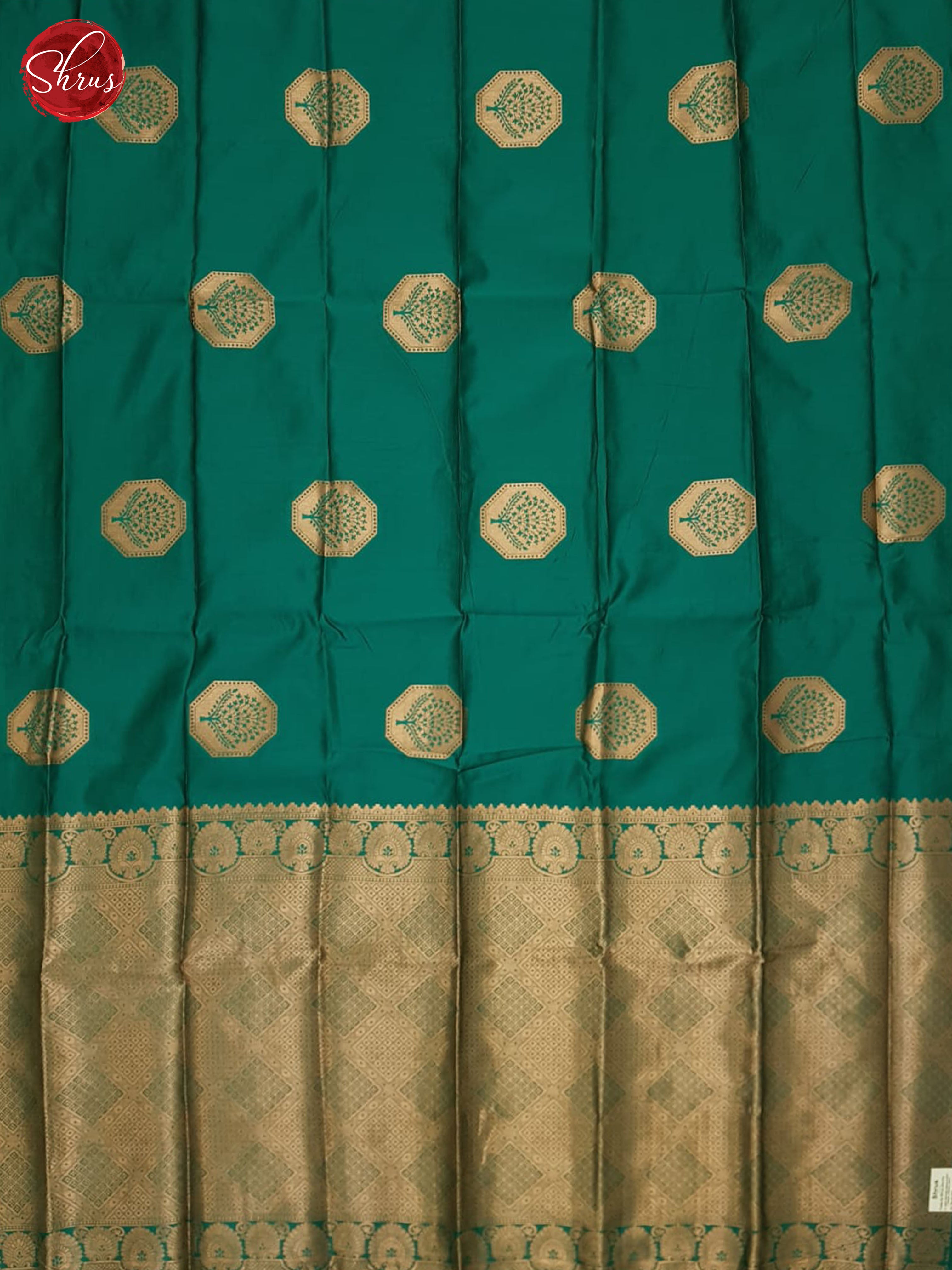 Green(single tone) - Semi Softsilk Saree - Shop on ShrusEternity.com