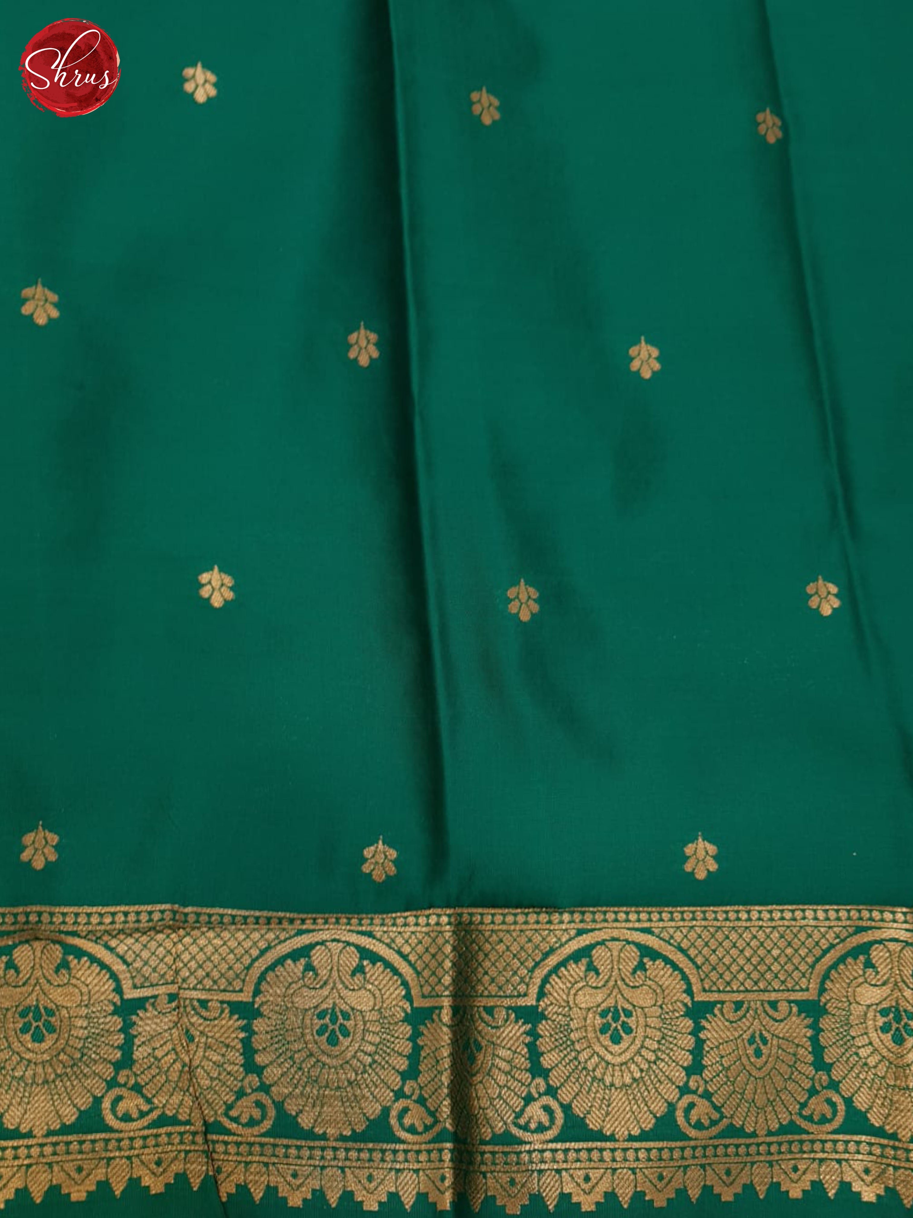 Green(single tone) - Semi Softsilk Saree - Shop on ShrusEternity.com