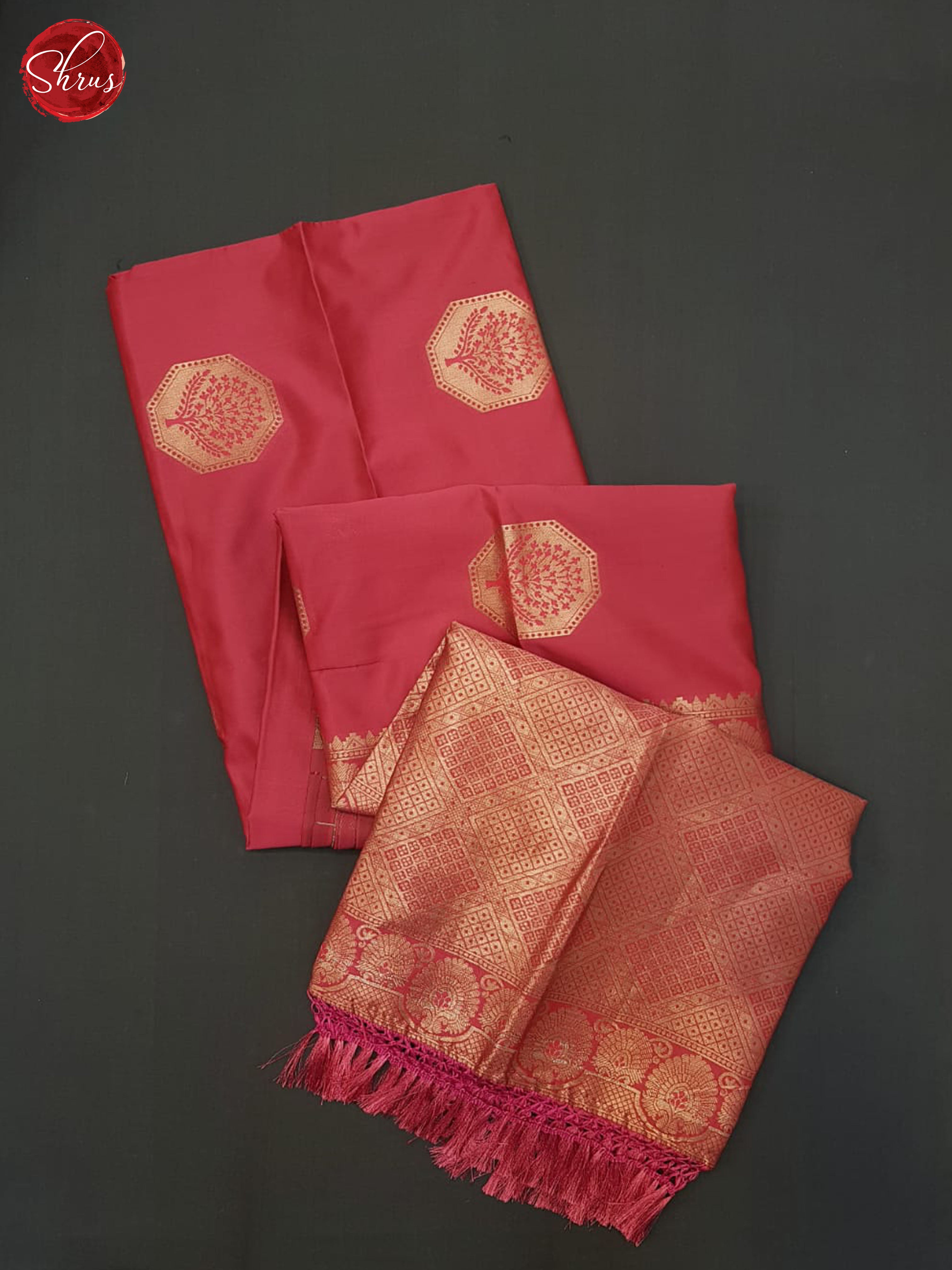 Pink(single tone) - Semi Softsilk Saree - Shop on ShrusEternity.com