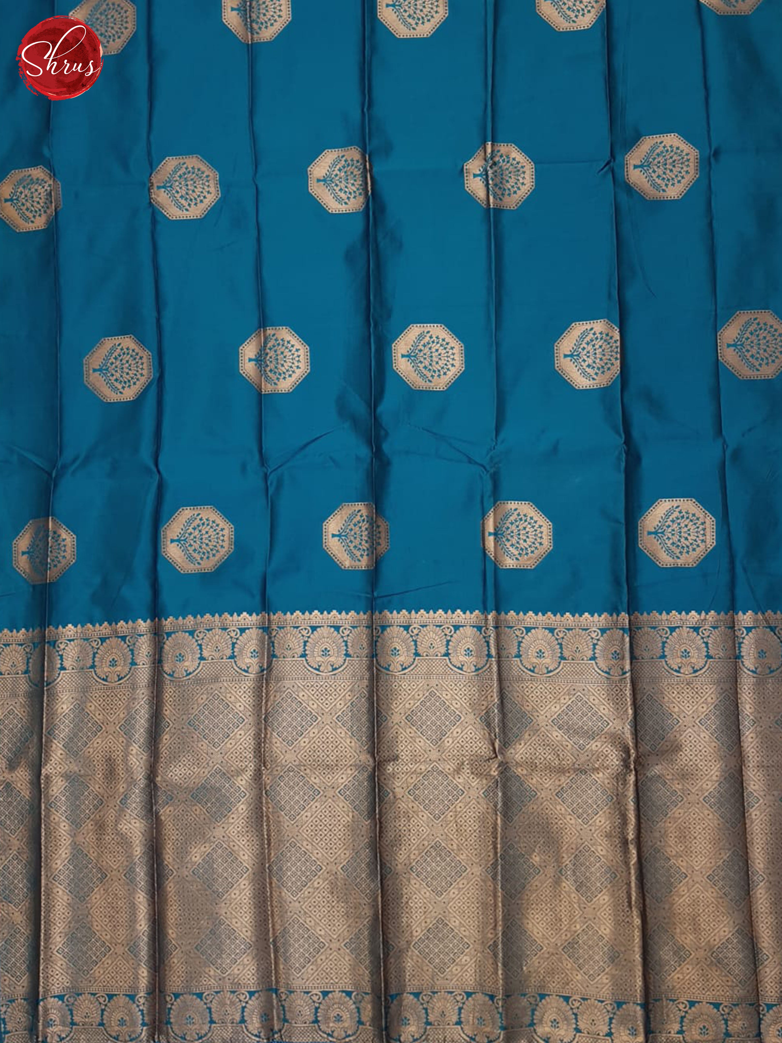 Blue(Single tone) - Semi Softsilk Saree - Shop on ShrusEternity.com