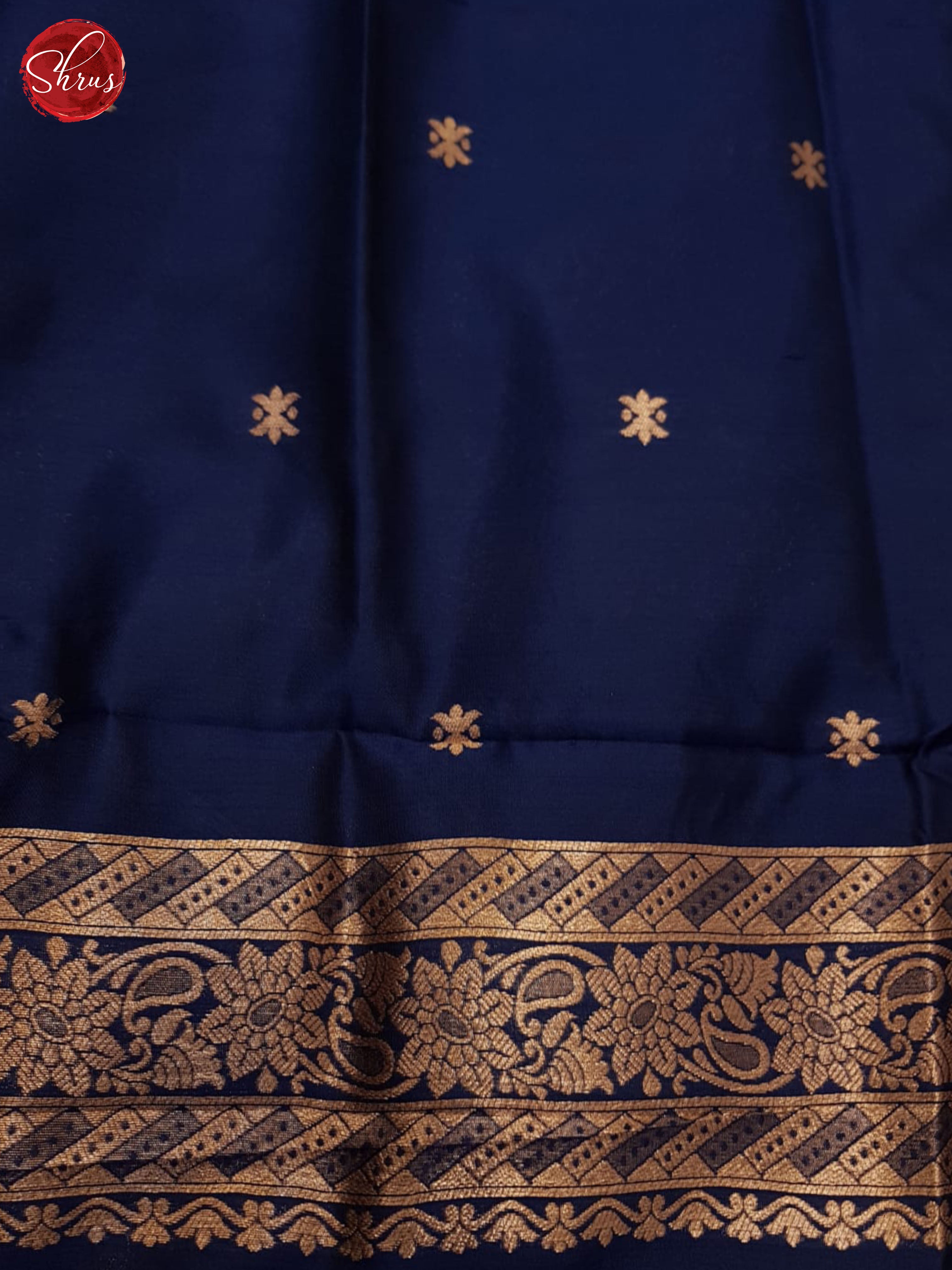 Blue(single tone ) - Semi soft silk saree - Shop on ShrusEternity.com