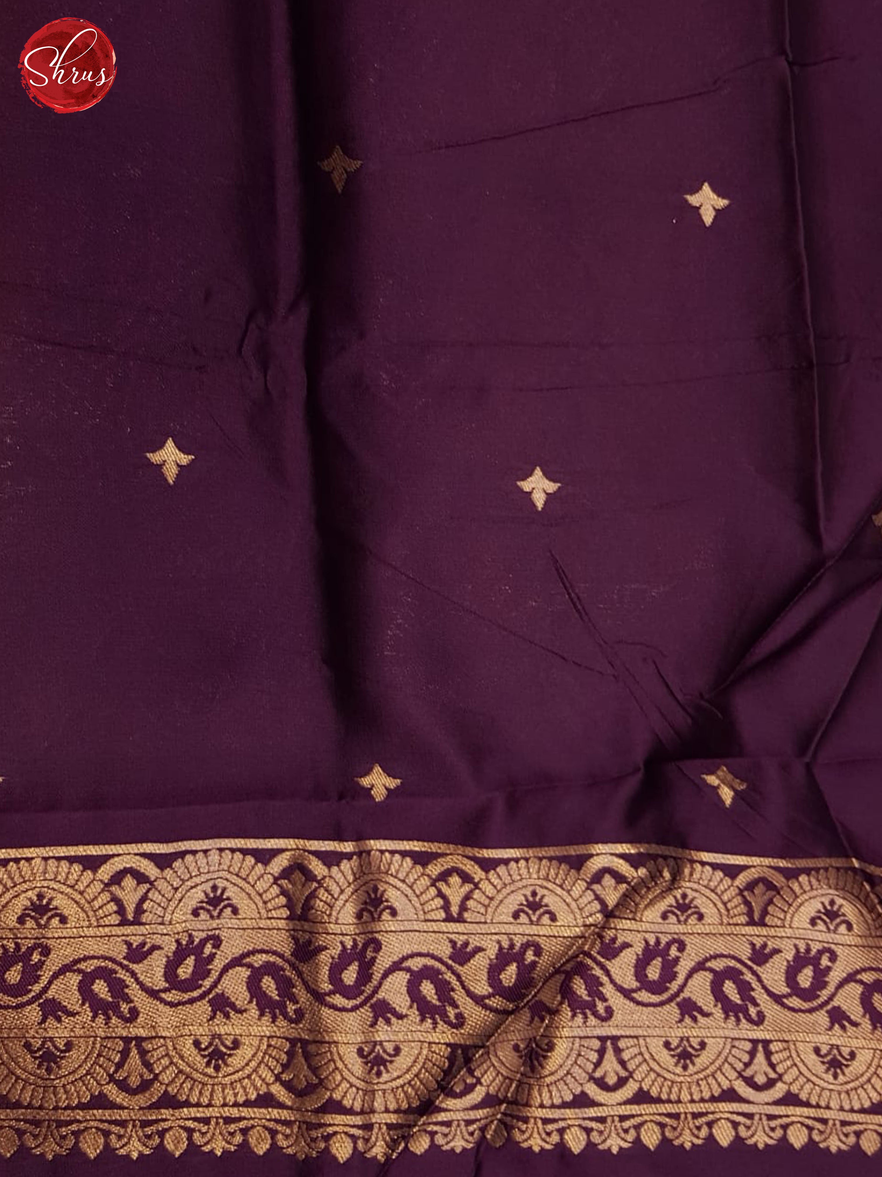 wine(Single tone)- Semi Softsilk Saree - Shop on ShrusEternity.com