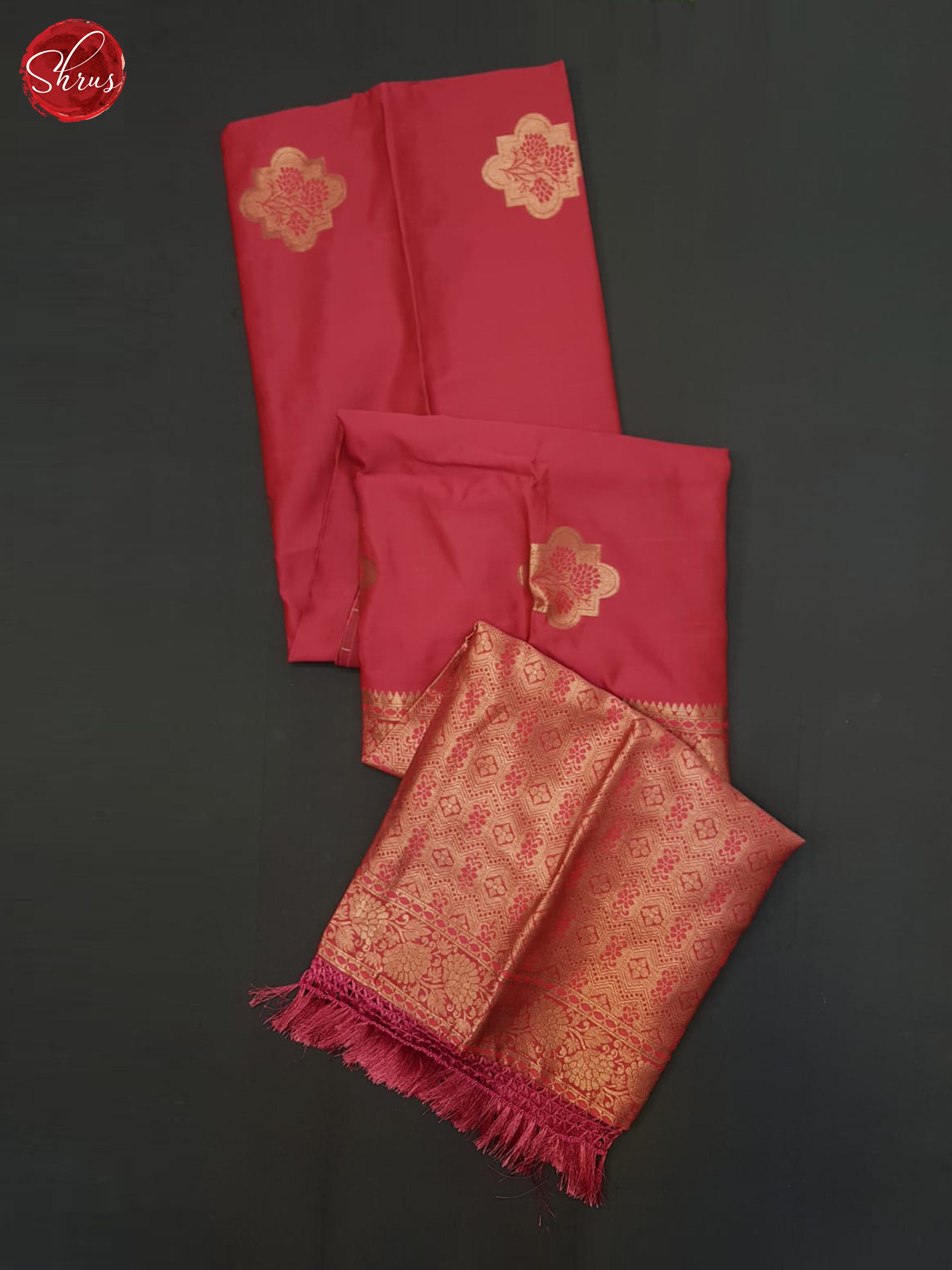 Pink(Single Tone) - Semi Softsilk Saree - Shop on ShrusEternity.com