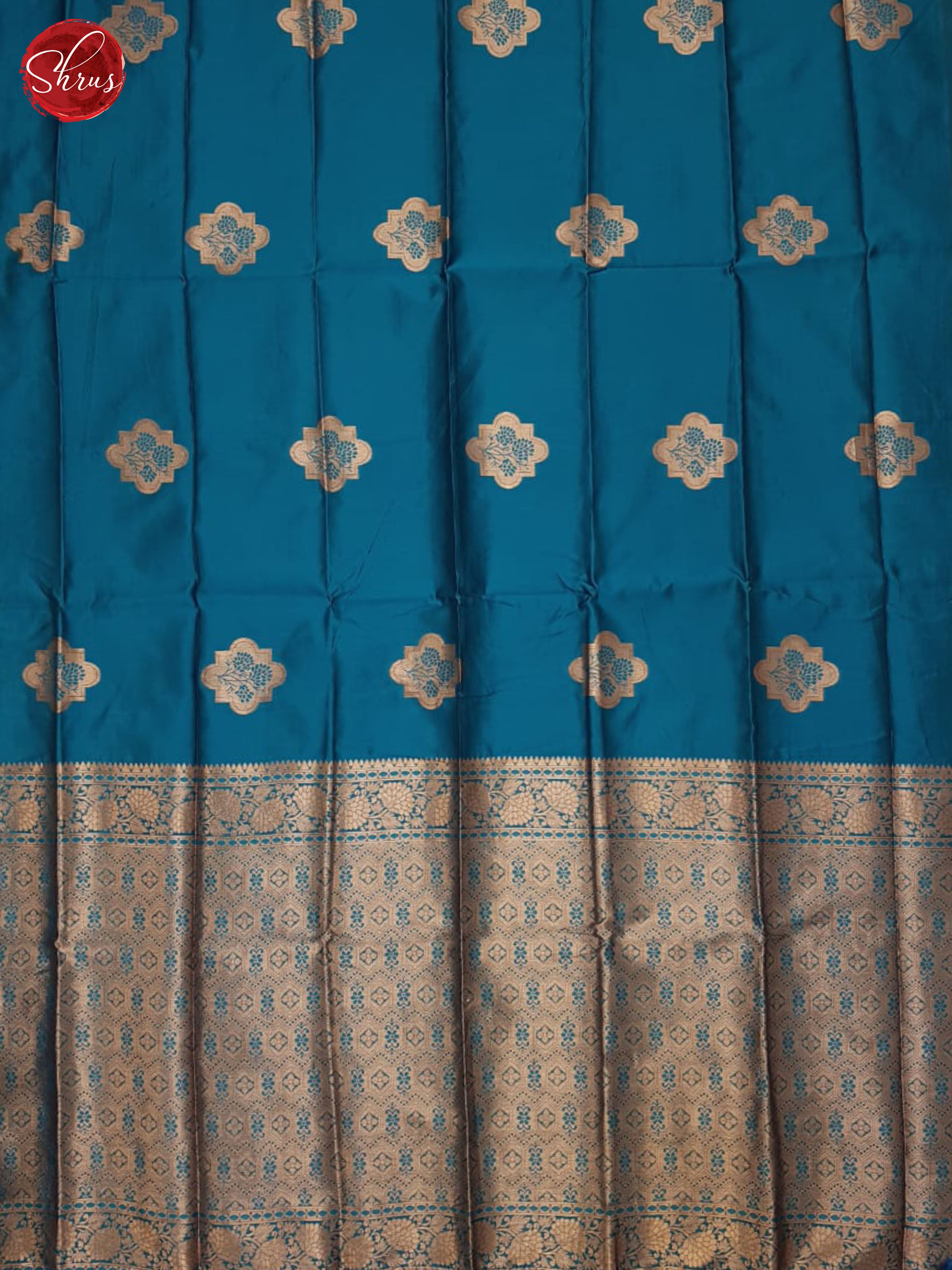 blue(single tone) - Semi Softsilk Saree - Shop on ShrusEternity.com
