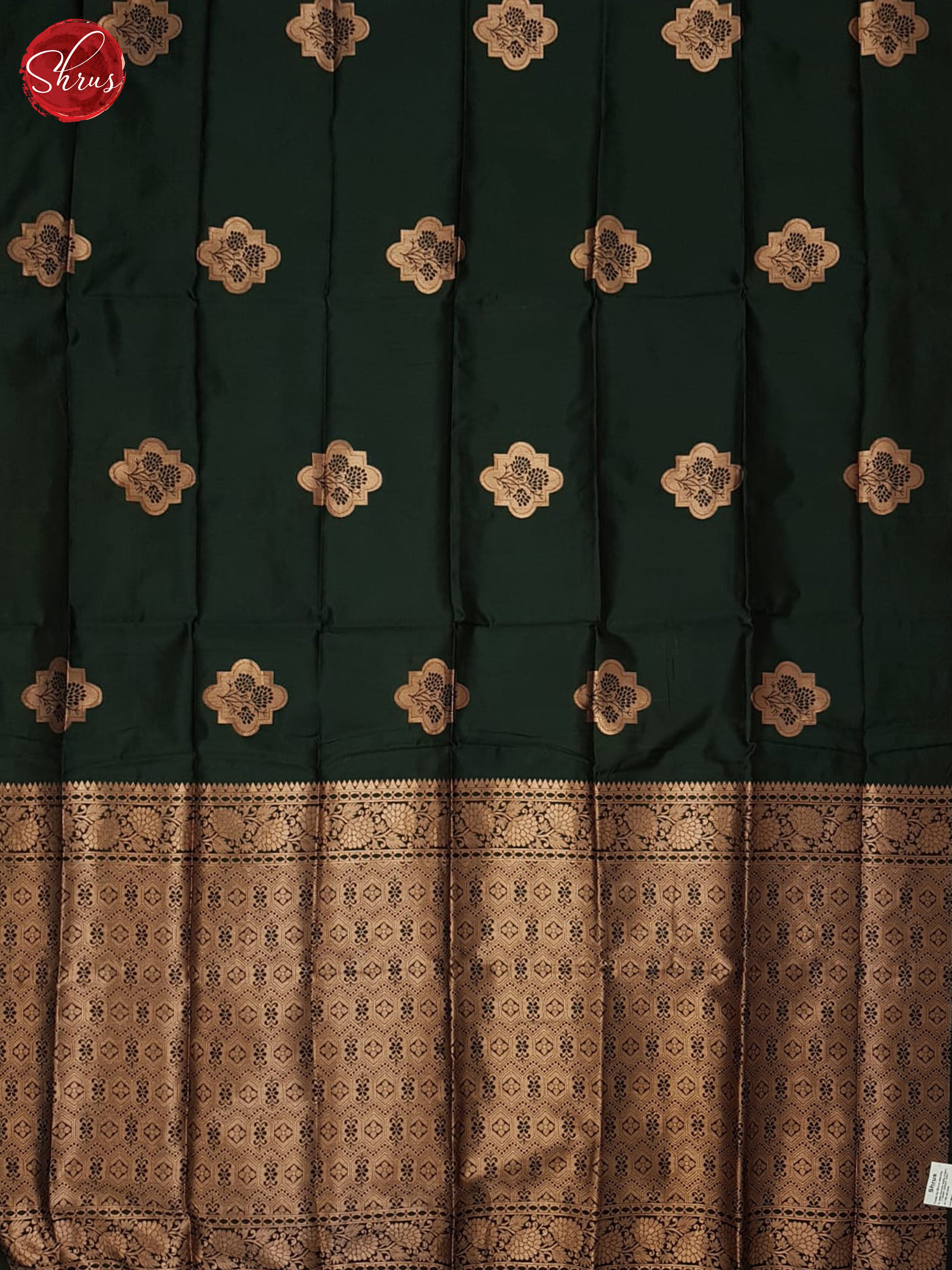 Green(single tone)-Semi soft silk saree - Shop on ShrusEternity.com