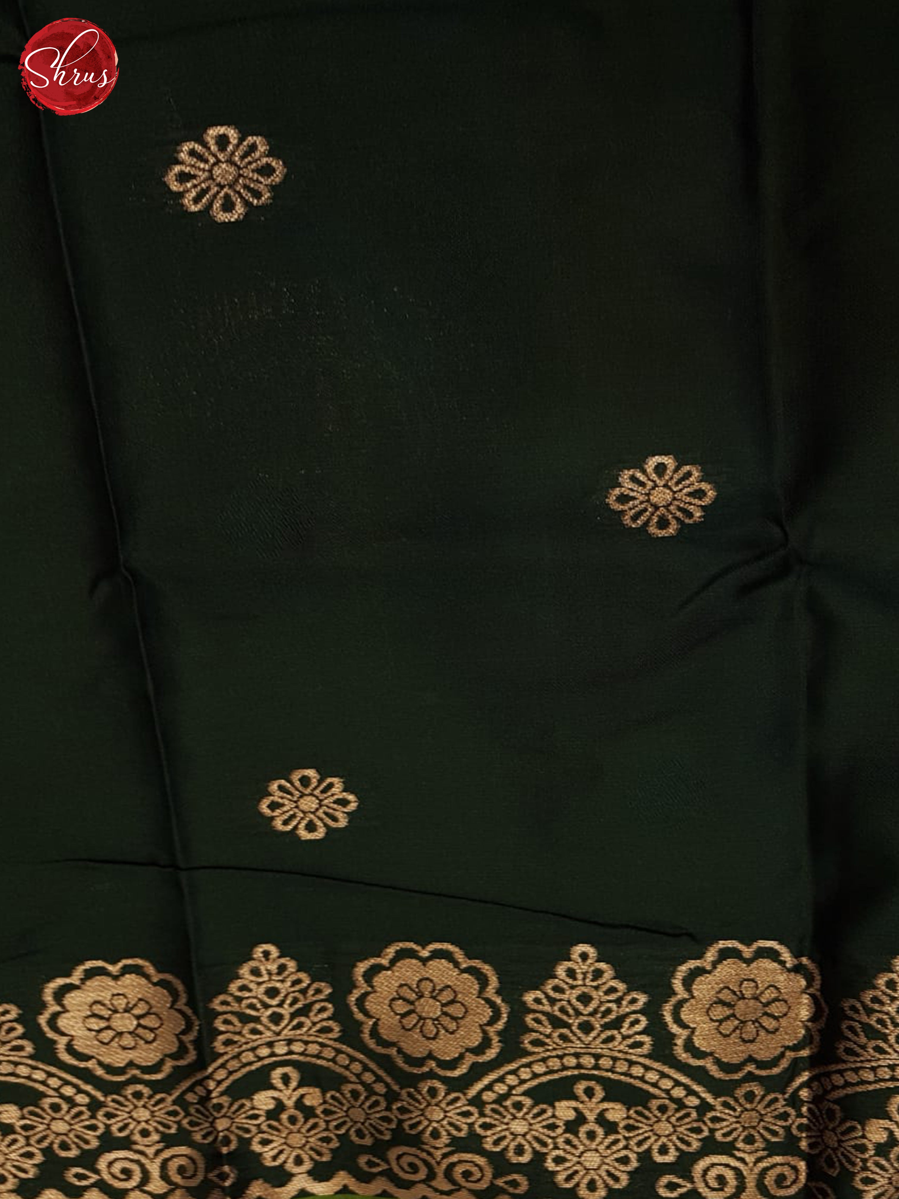 Green and Dark green-Semi soft Silk saree - Shop on ShrusEternity.com