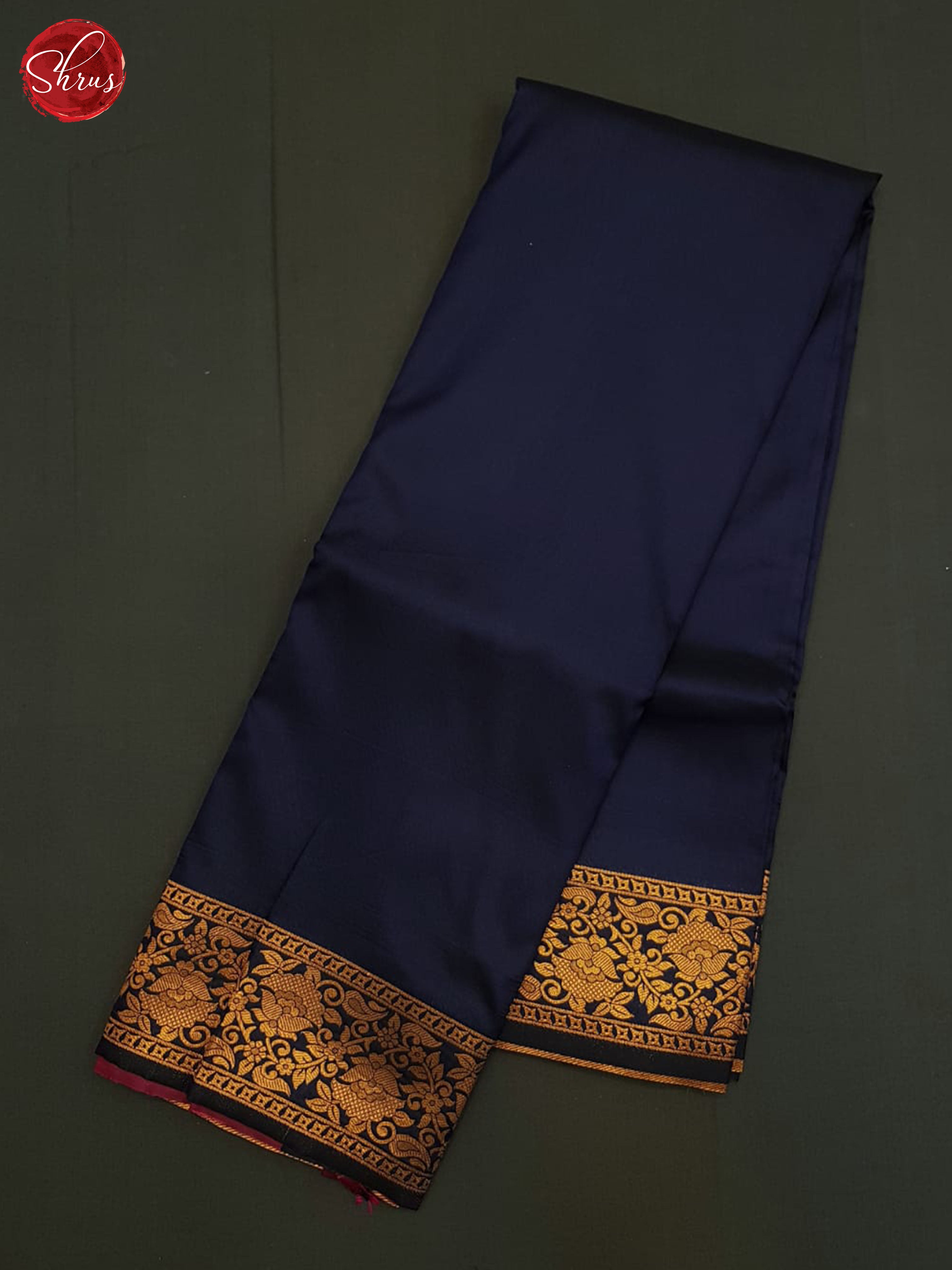 Blue And Majenta Pink- semi Kanchipuram saree - Shop on ShrusEternity.com
