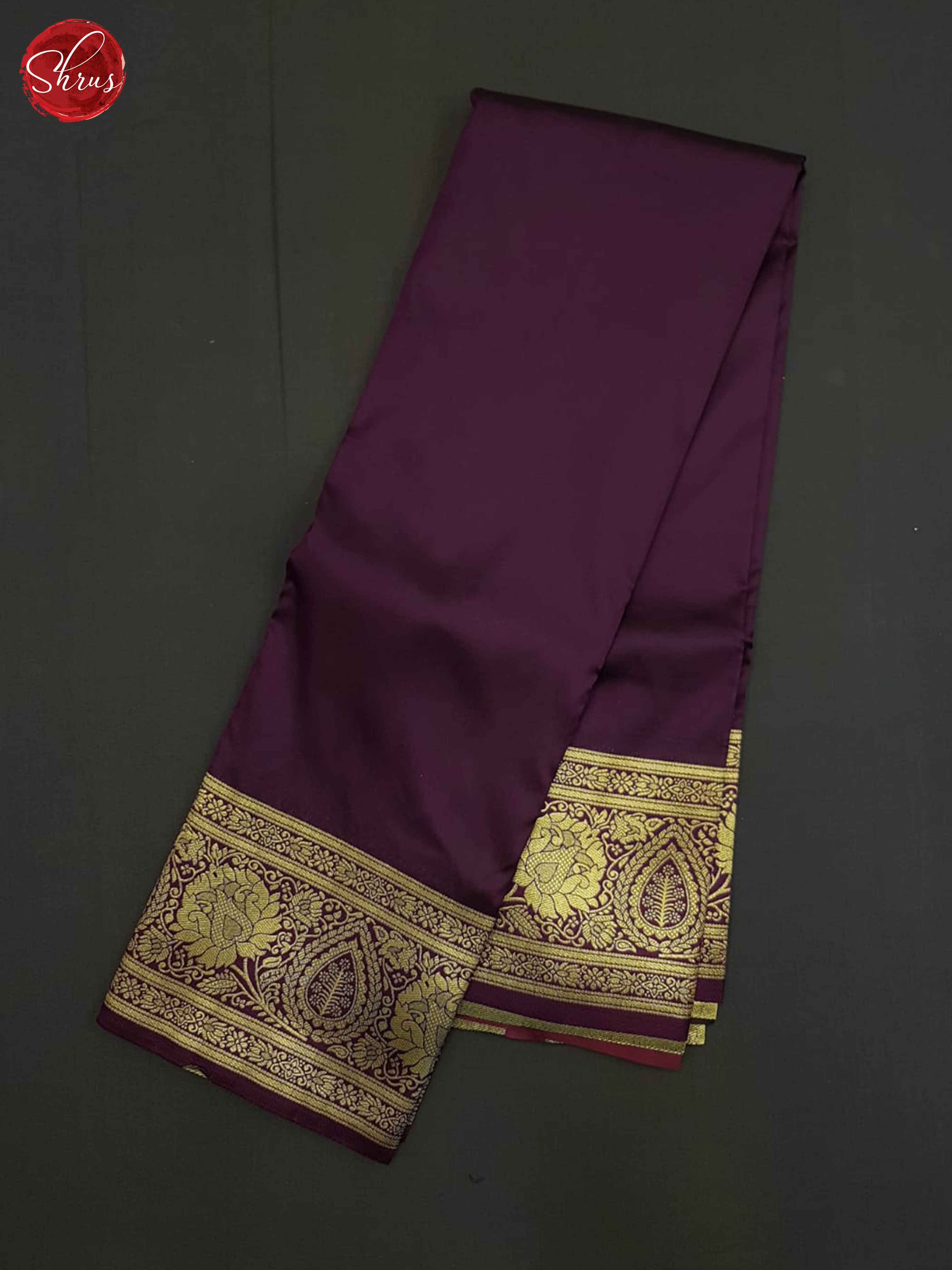 Jamun Fruit And Pink-Semi Kanchipuram saree - Shop on ShrusEternity.com