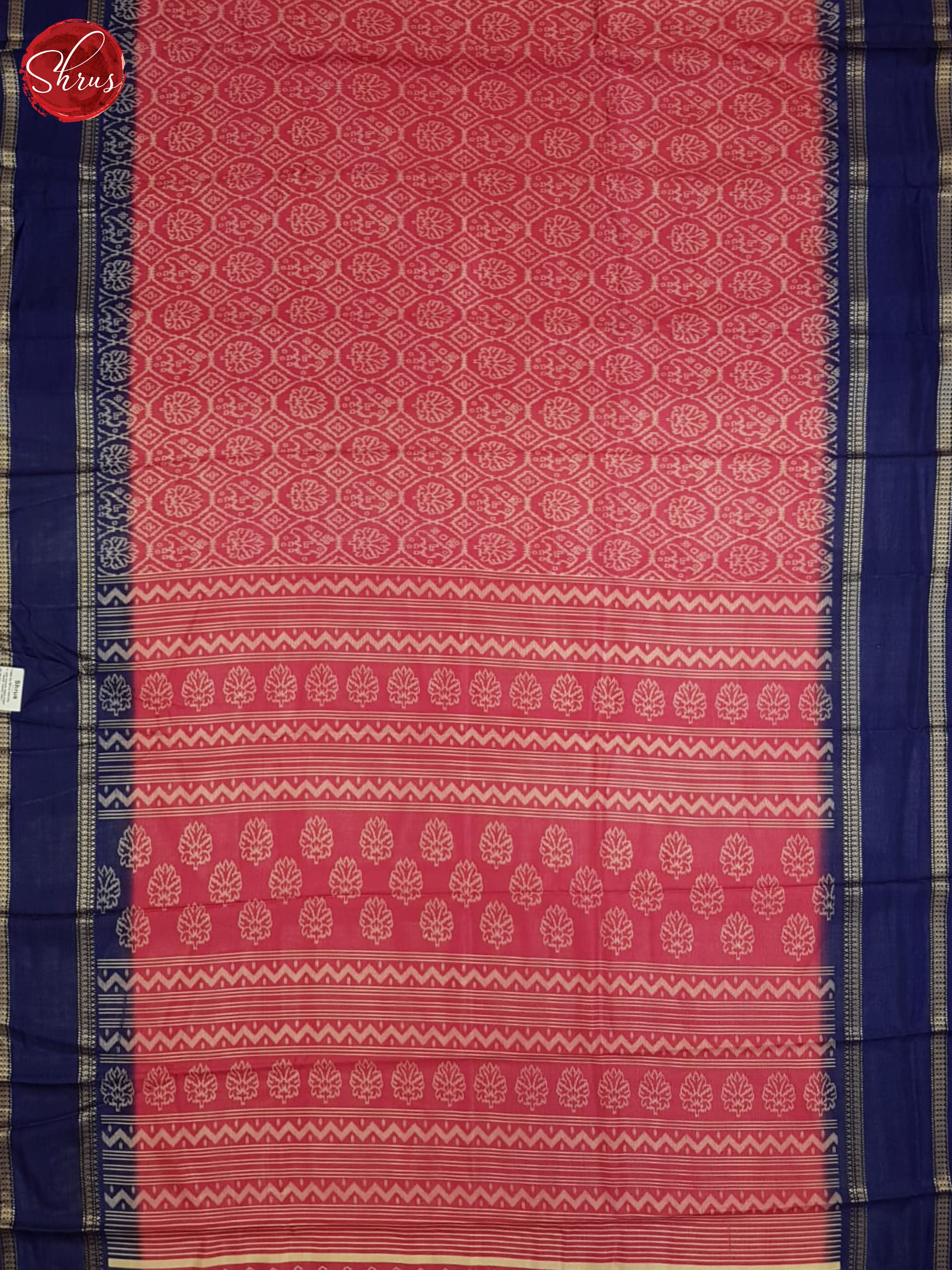 Pink And Blue- semi crepe saree - Shop on ShrusEternity.com