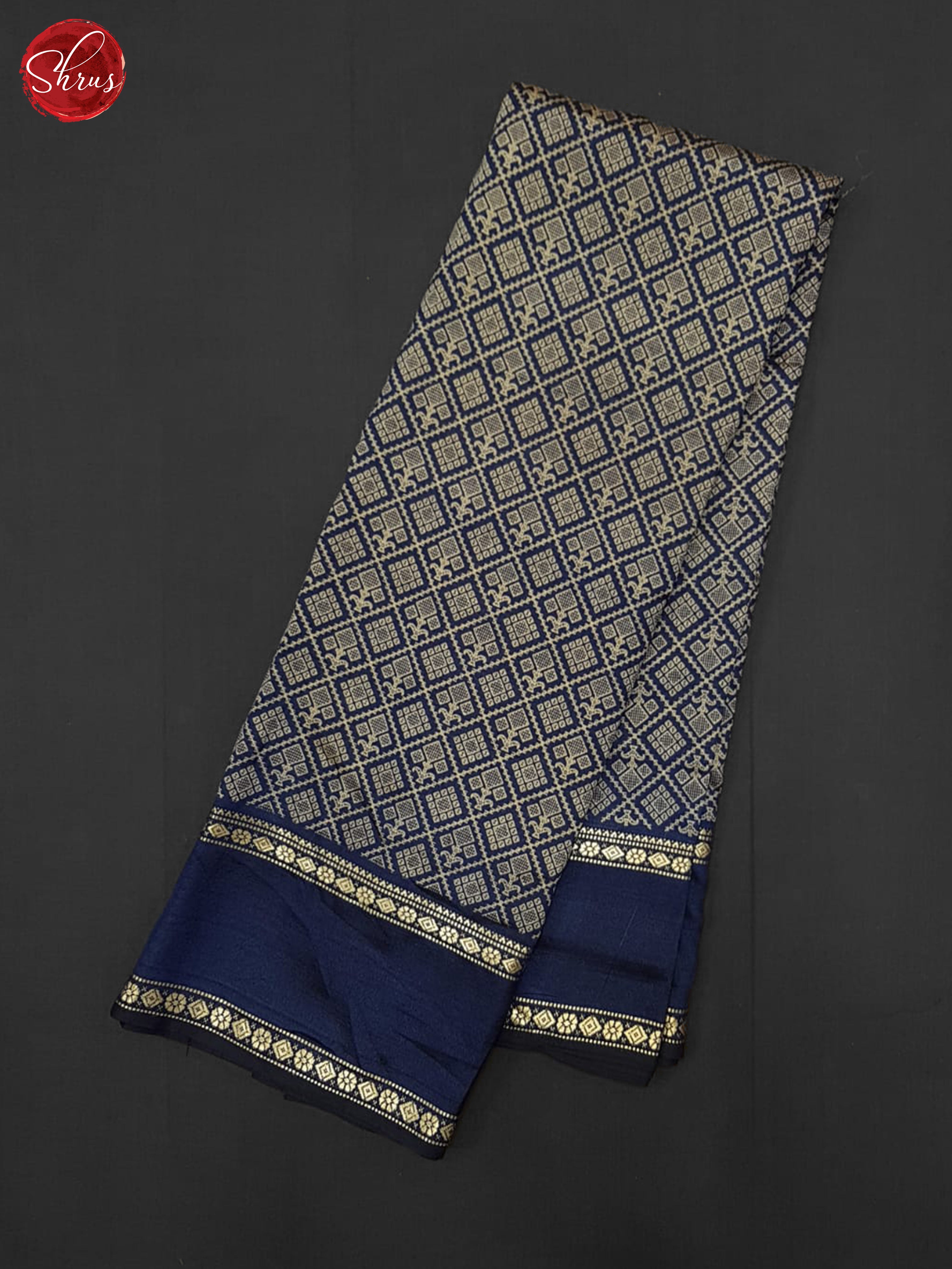 Blue(Single Tone)- Semi Crepe Saree - Shop on ShrusEternity.com