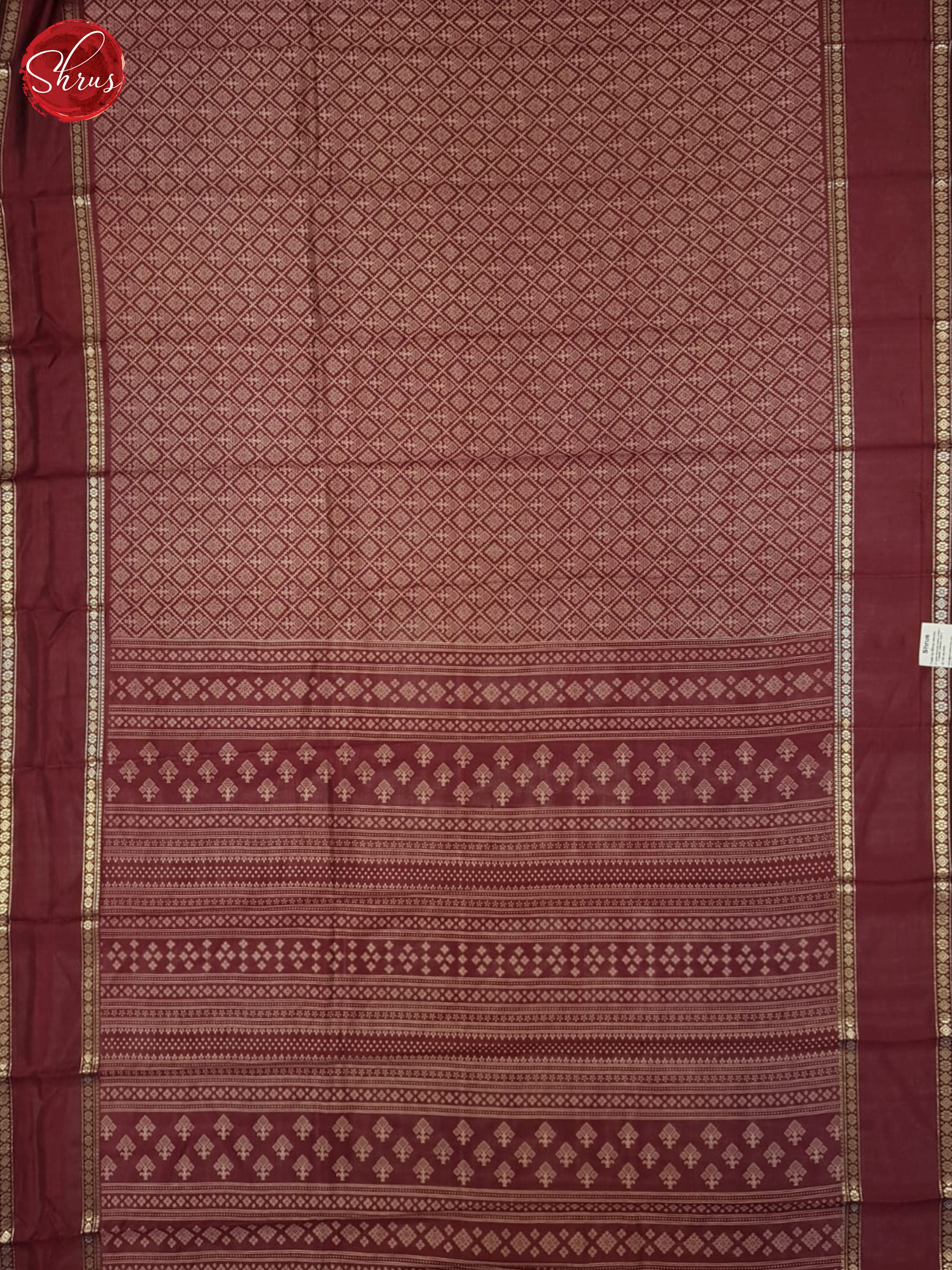 Maroon(Single Tone)- Semi Crepe Saree - Shop on ShrusEternity.com