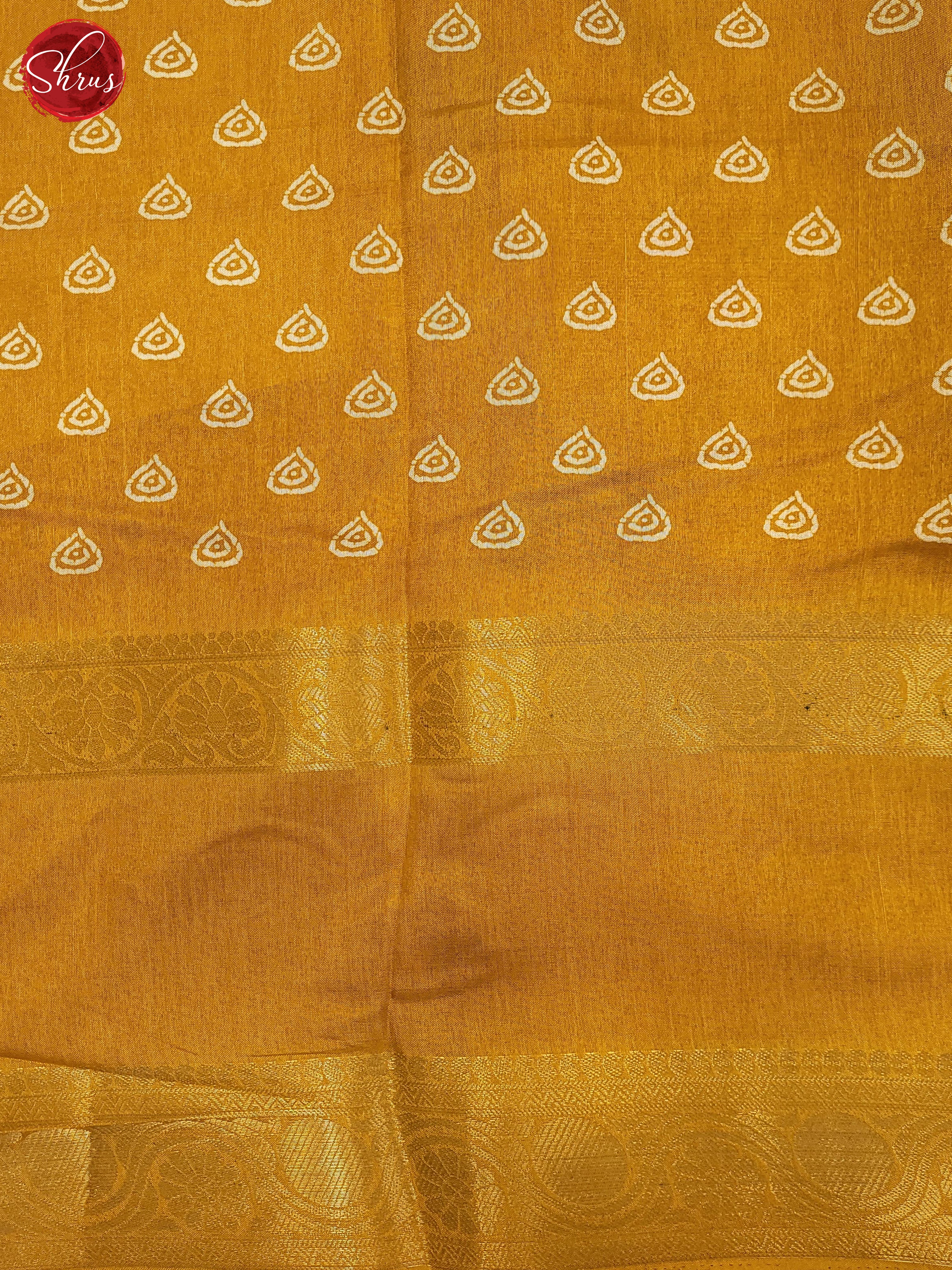 Yellow(Single Tone)- Semi Crepe Saree - Shop on ShrusEternity.com