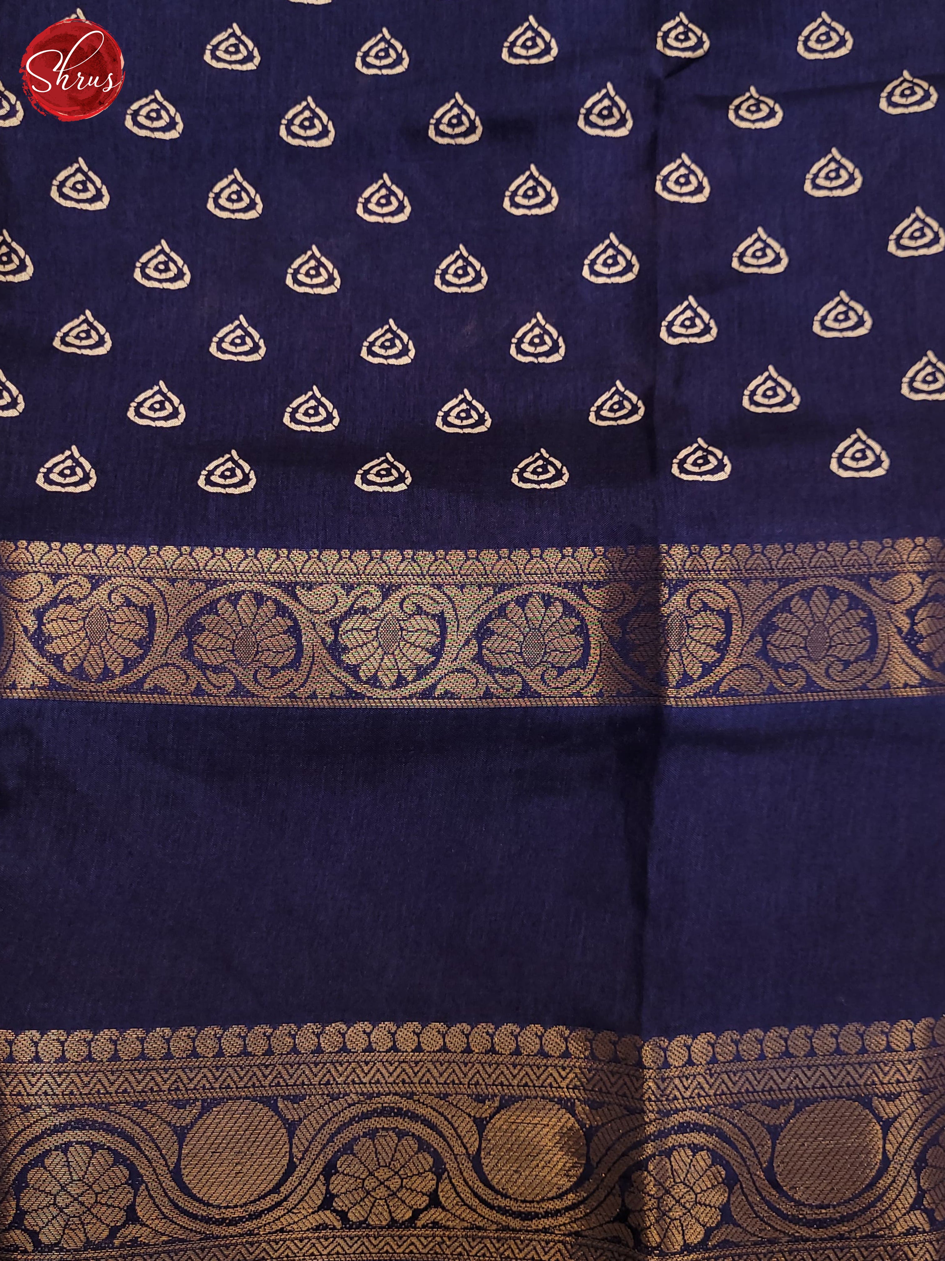 Blue(Single Tone) - Semi Crepe Saree - Shop on ShrusEternity.com